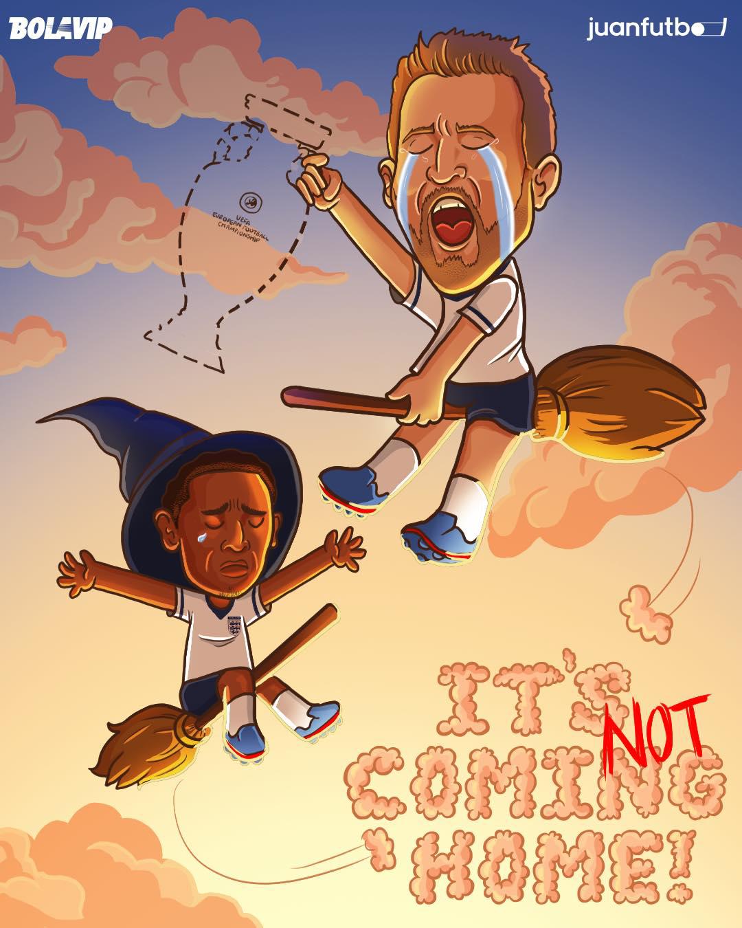 Eurocopa 2024: memes destrozan a Harry Kane por la derrota de Inglaterra ante España en la final