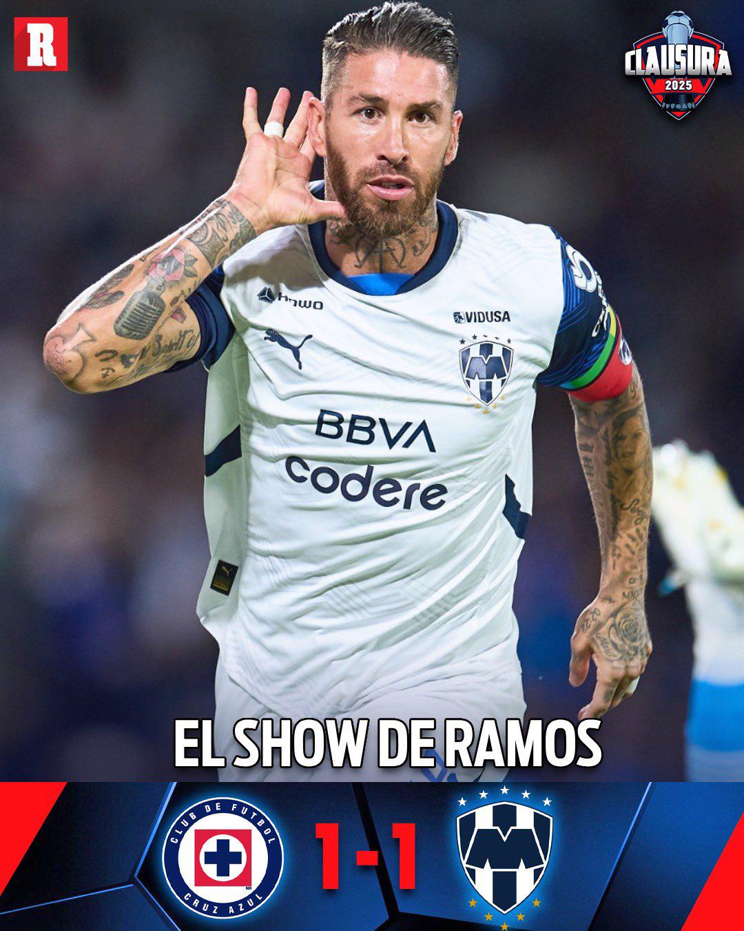 ¡Faitelson causó revuelo! Sergio Ramos anota su segundo gol con Rayados y la prensa reacciona: “Una salvajada total; el mago del equipo”