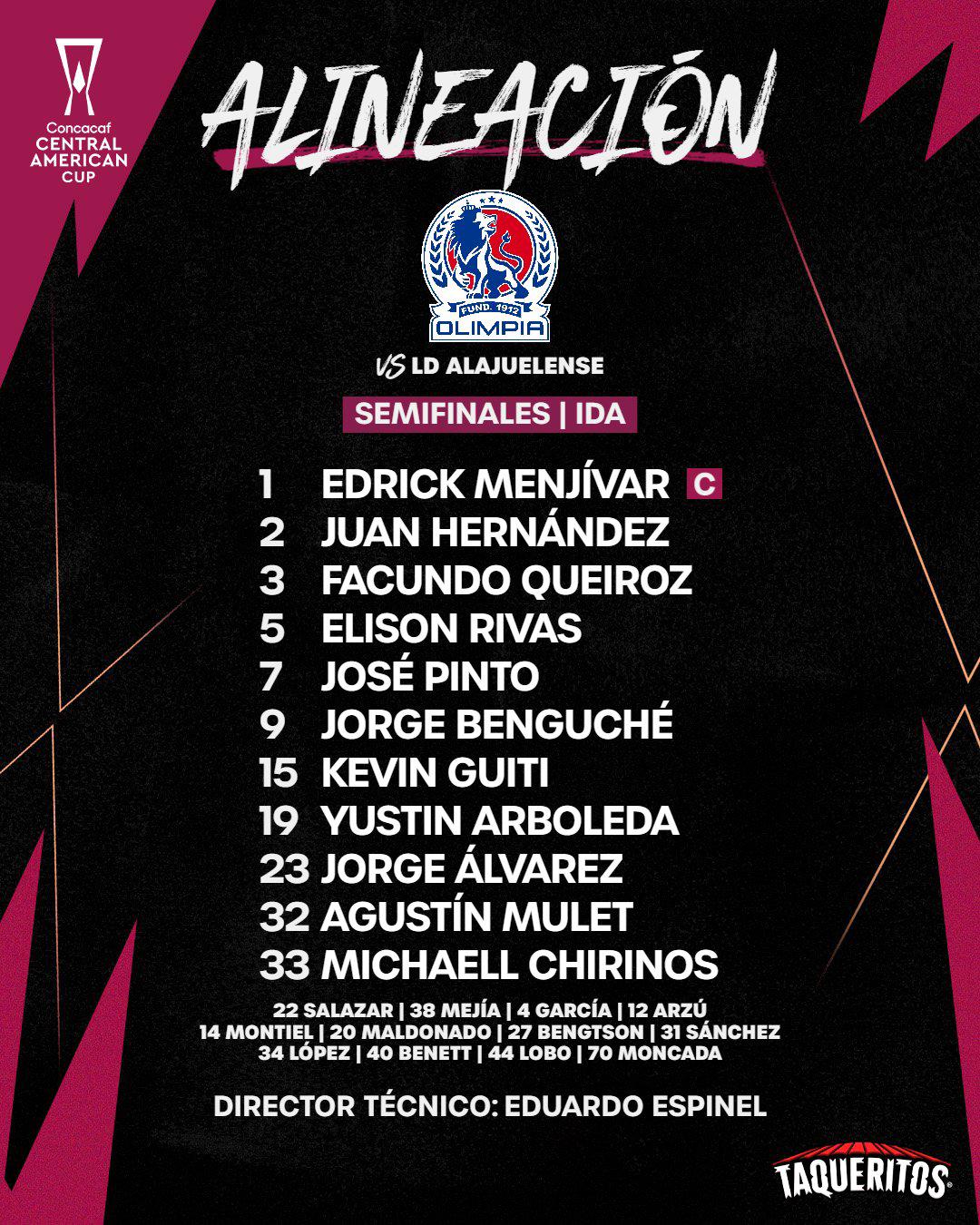 Alajuelense queda vivo al robarle el triunfo al Olimpia en el Morera Soto por la ida de semifinales de Copa Centroamericana