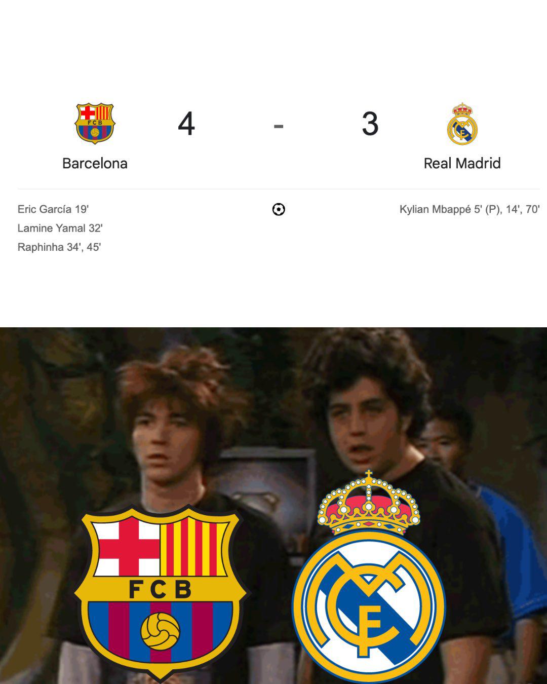 Los memes fulminan al Real Madrid: las burlas que dejó la derrota ante Barcelona en el Clásico de LaLiga