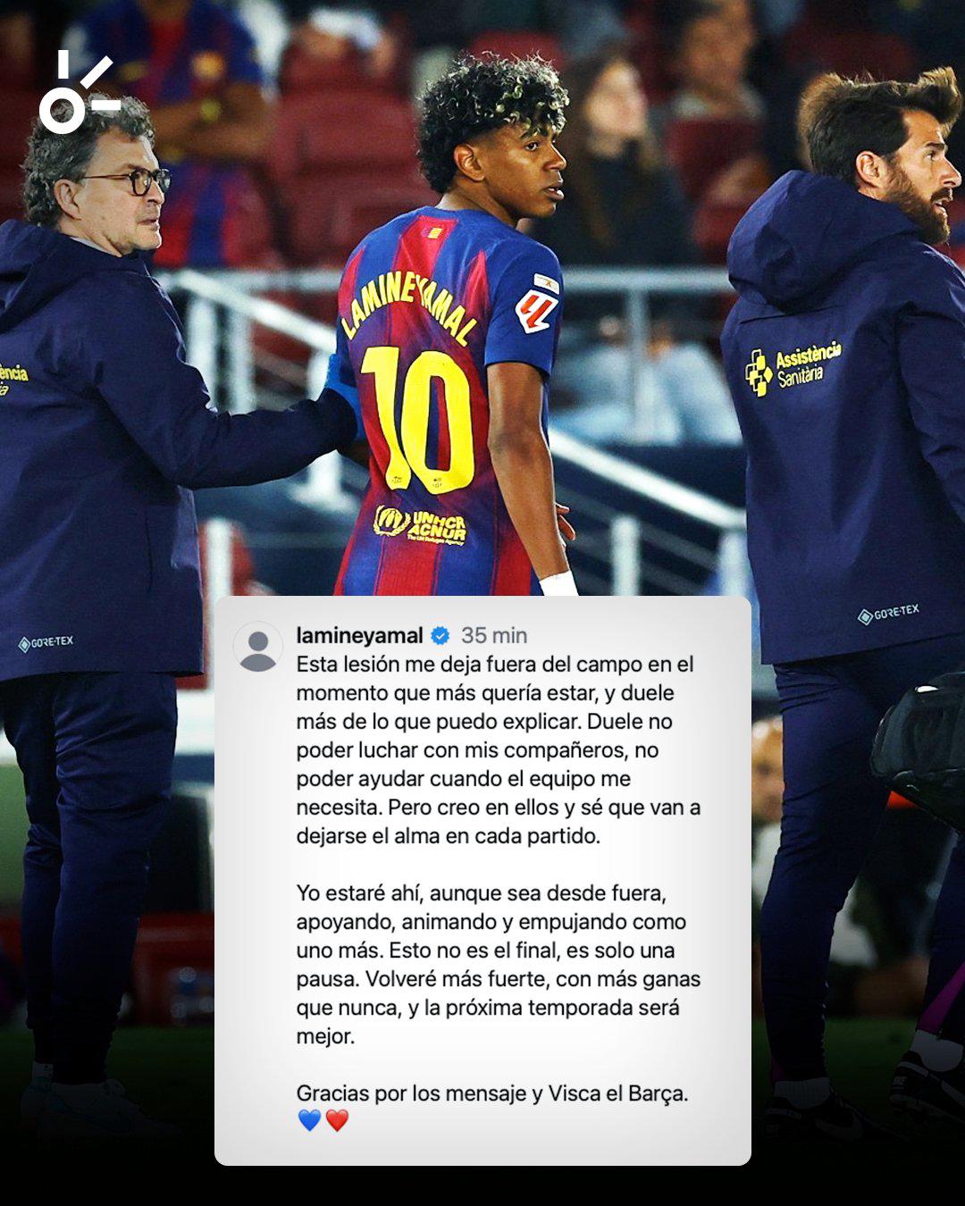 Lamine Yamal se lo confirma a Barcelona y la selección de España: Aunque sea desde fuera