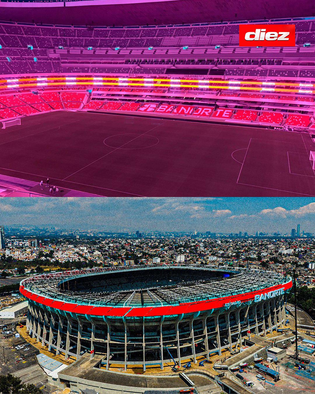 México se lo presume a Cristiano Ronaldo: así está el estadio Azteca para su reapertura antes del Mundial