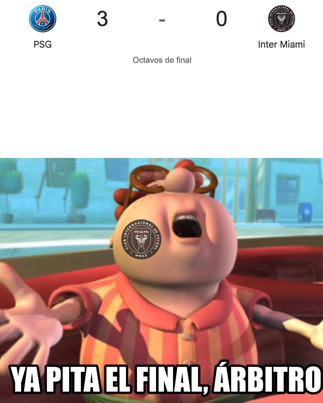 Memes destrozan a Messi por la paliza del PSG sobre Inter Miami en el Mundial de Clubes