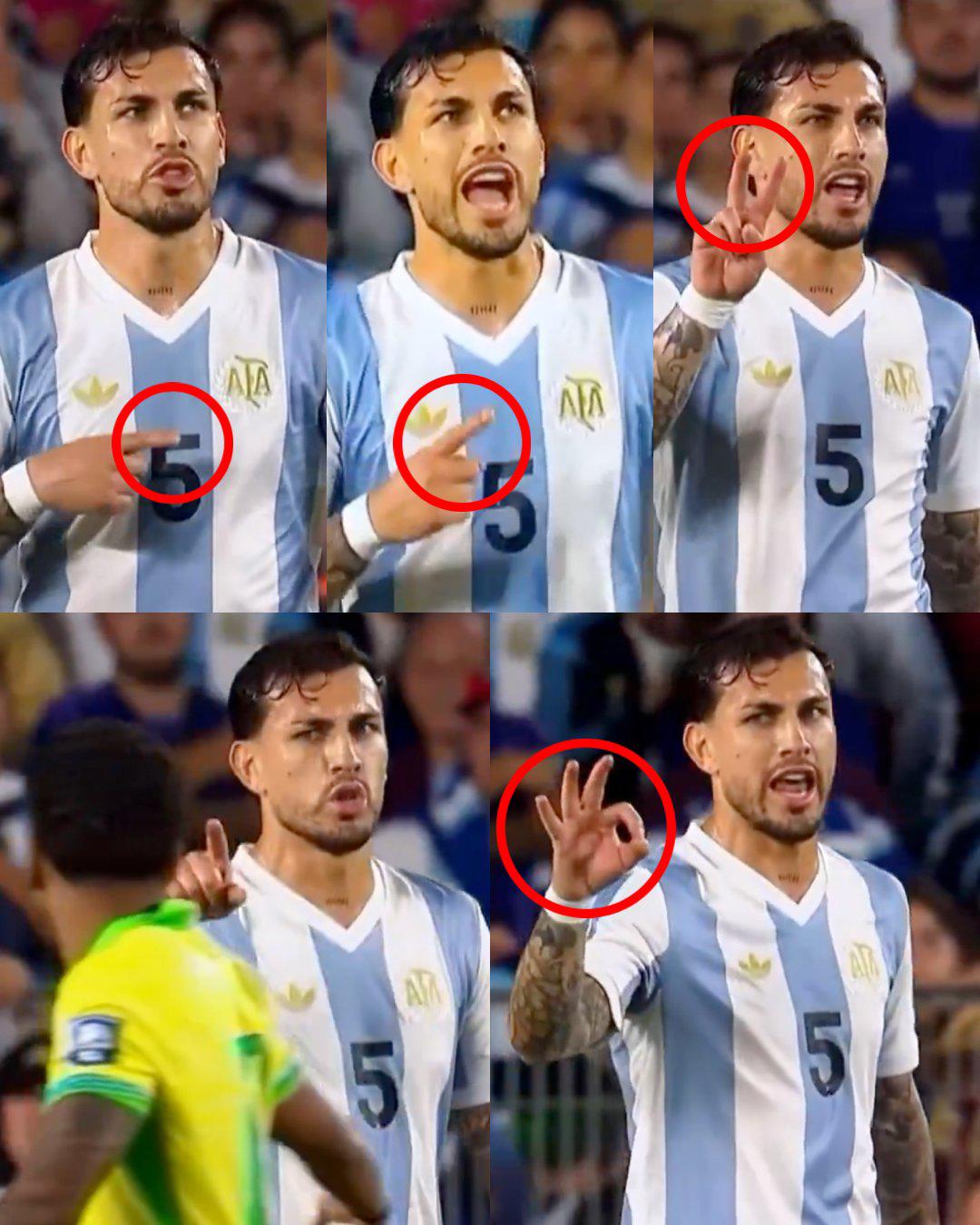 Paredes se burló de Rodrygo en la paliza de Argentina a Brasil, la bronca con Raphinha y Vinicius también se calentó