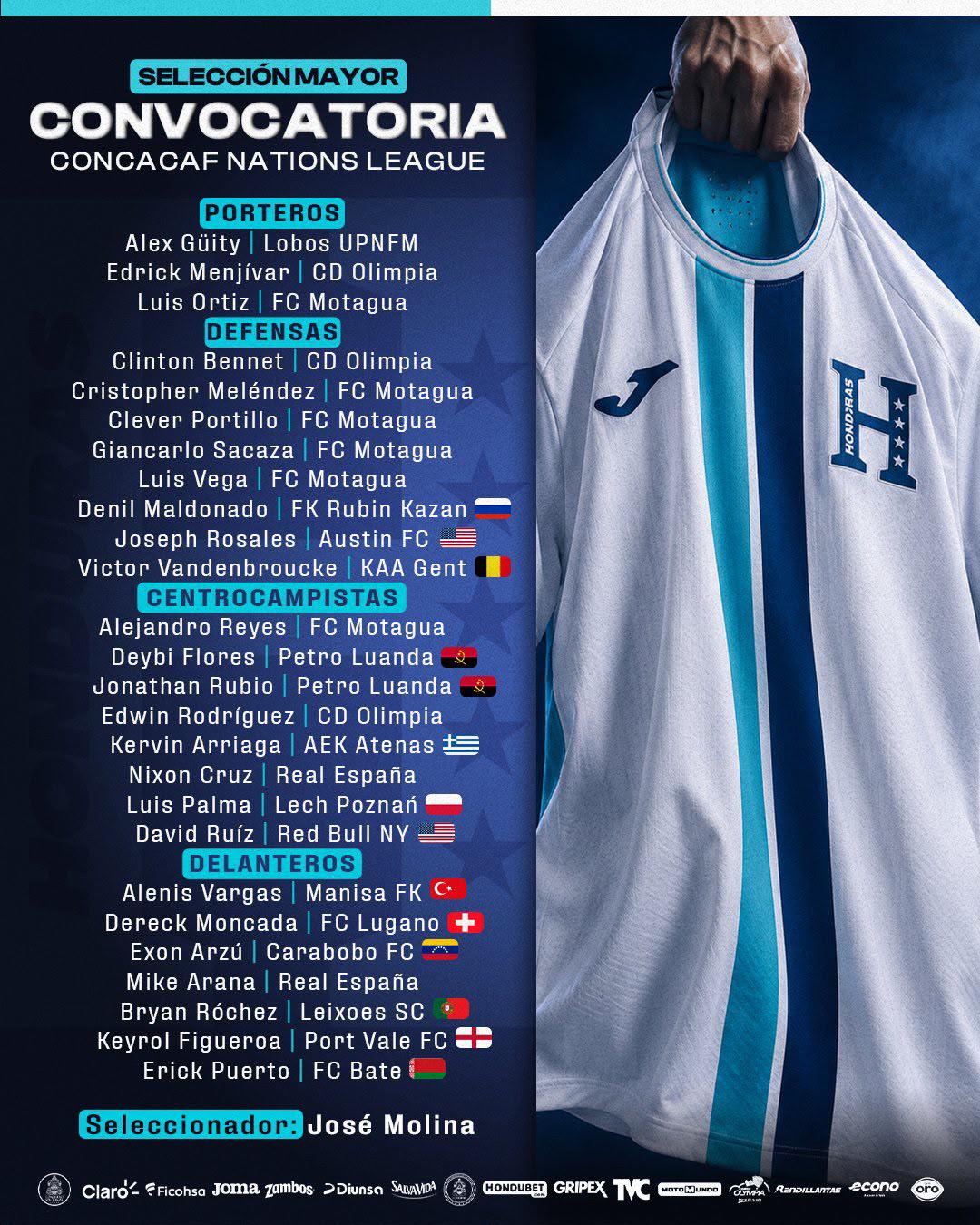 La tercera convocatoria oficial de José Francisco Molina.