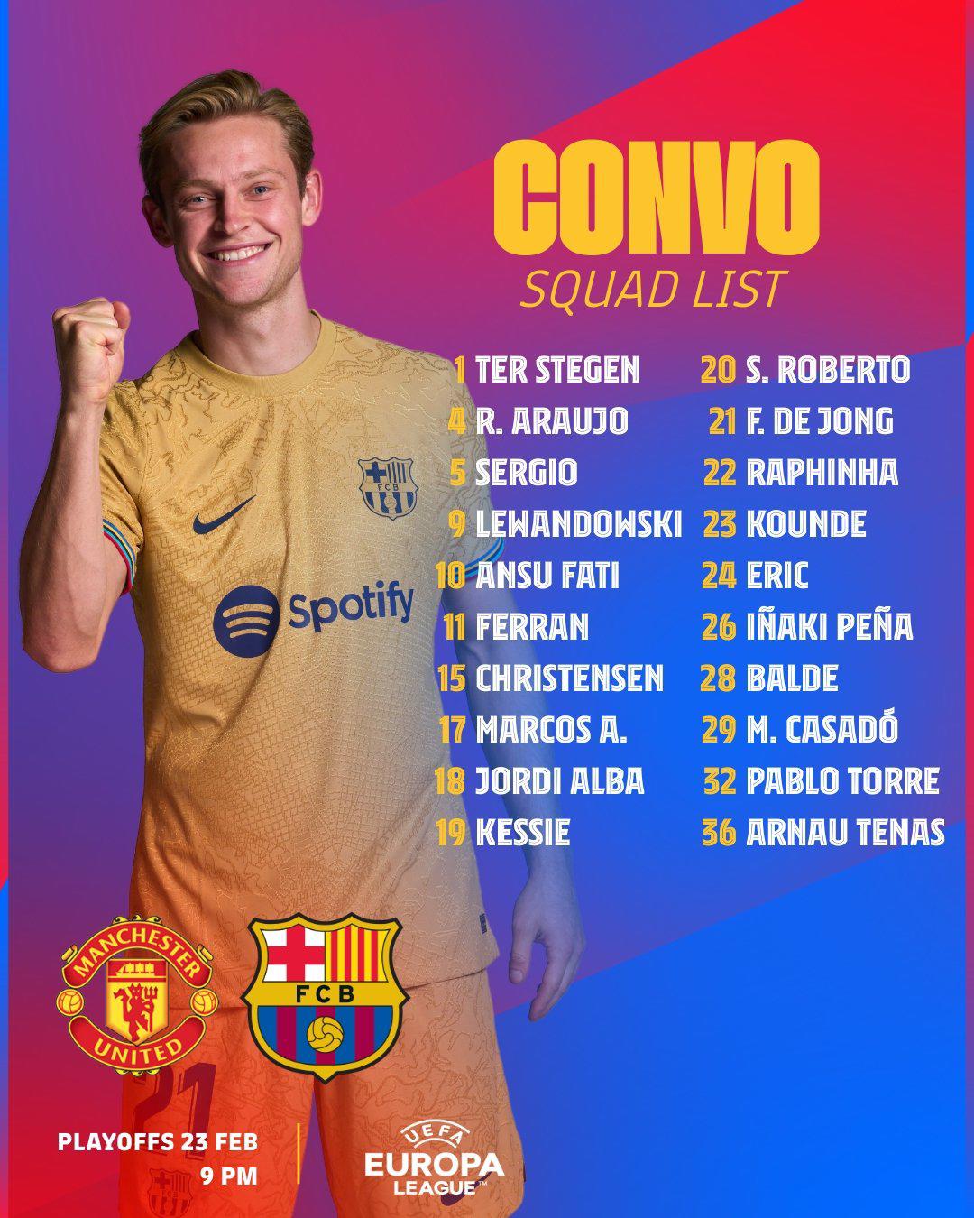 Matar o morir: La alineación del Barcelona vs Manchester United; Xavi quiere dar un golpe de autoridad en Europa League