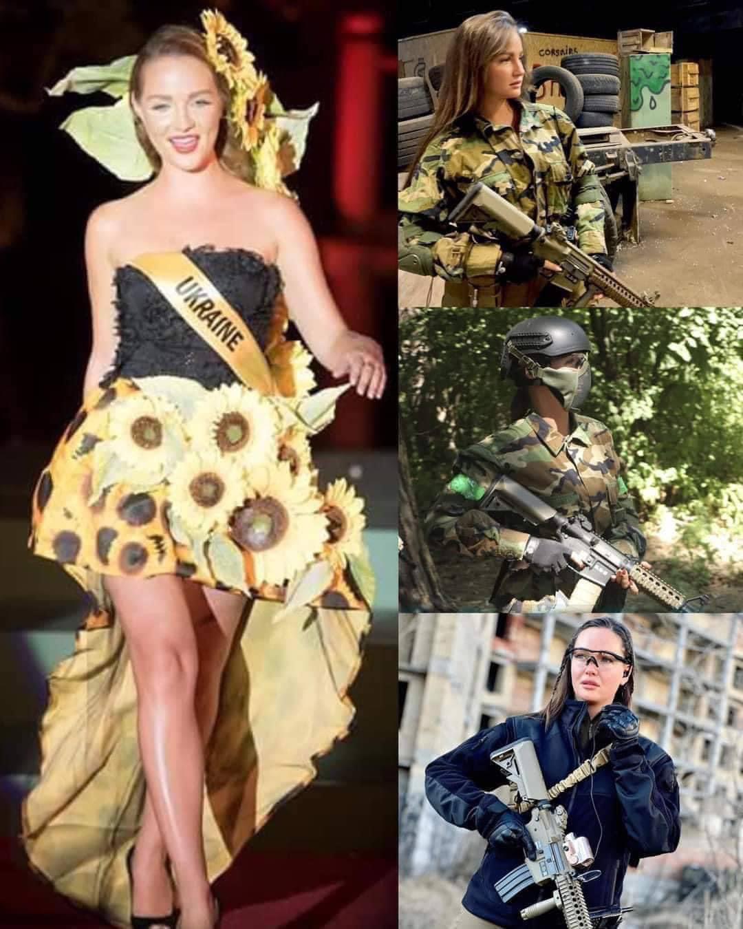 Deja los tacones y regresa al ejército: ex Miss Ucrania decide luchar por la libertad de su patria ante la invasión rusa de Putin