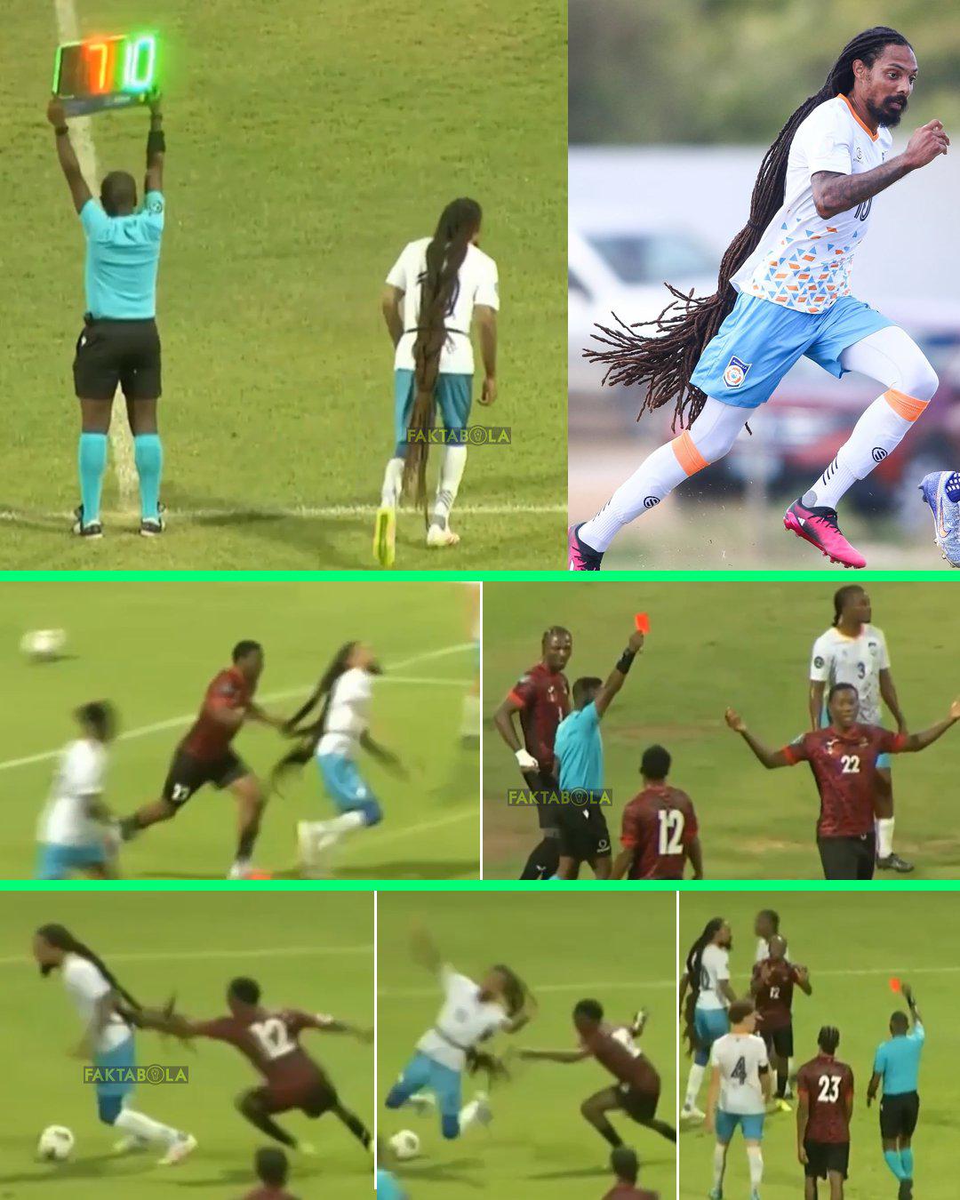 Concacaf: las insólitas rojas que provocó jugador de 1.5 metros por sus trenzas