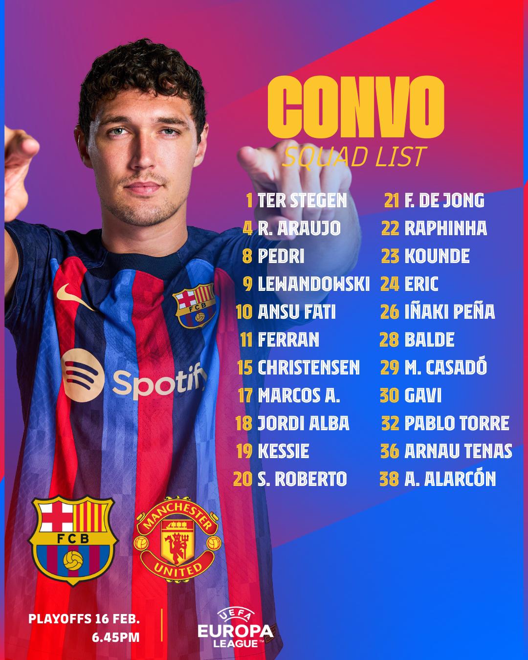 Poderosa alineación de Xavi: Así será el 11 del Barcelona para “destruir” al Manchester United en la Europa League
