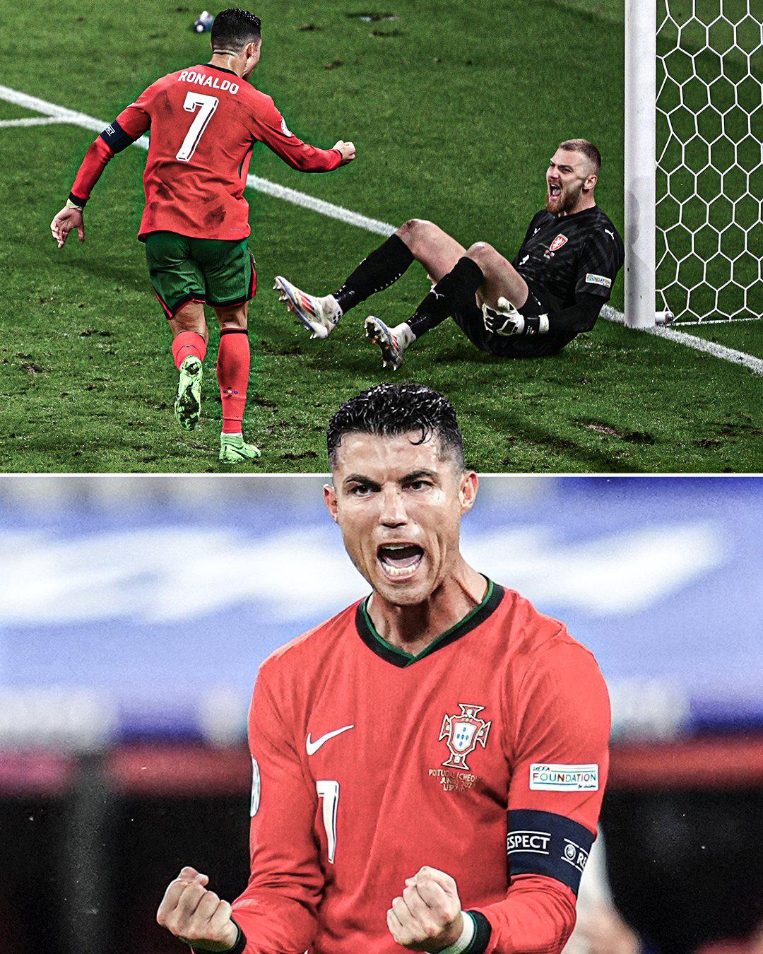 Cristiano Ronaldo hizo historia en la Eurocopa y le gritó el gol de Portugal al portero; Pepe rompió récord
