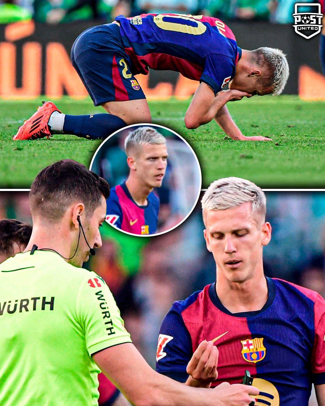 La roja que vio Flick y el jugador que perdió un diente en el Betis-Barcelona: “No le salía sangre y lo ha tirado”