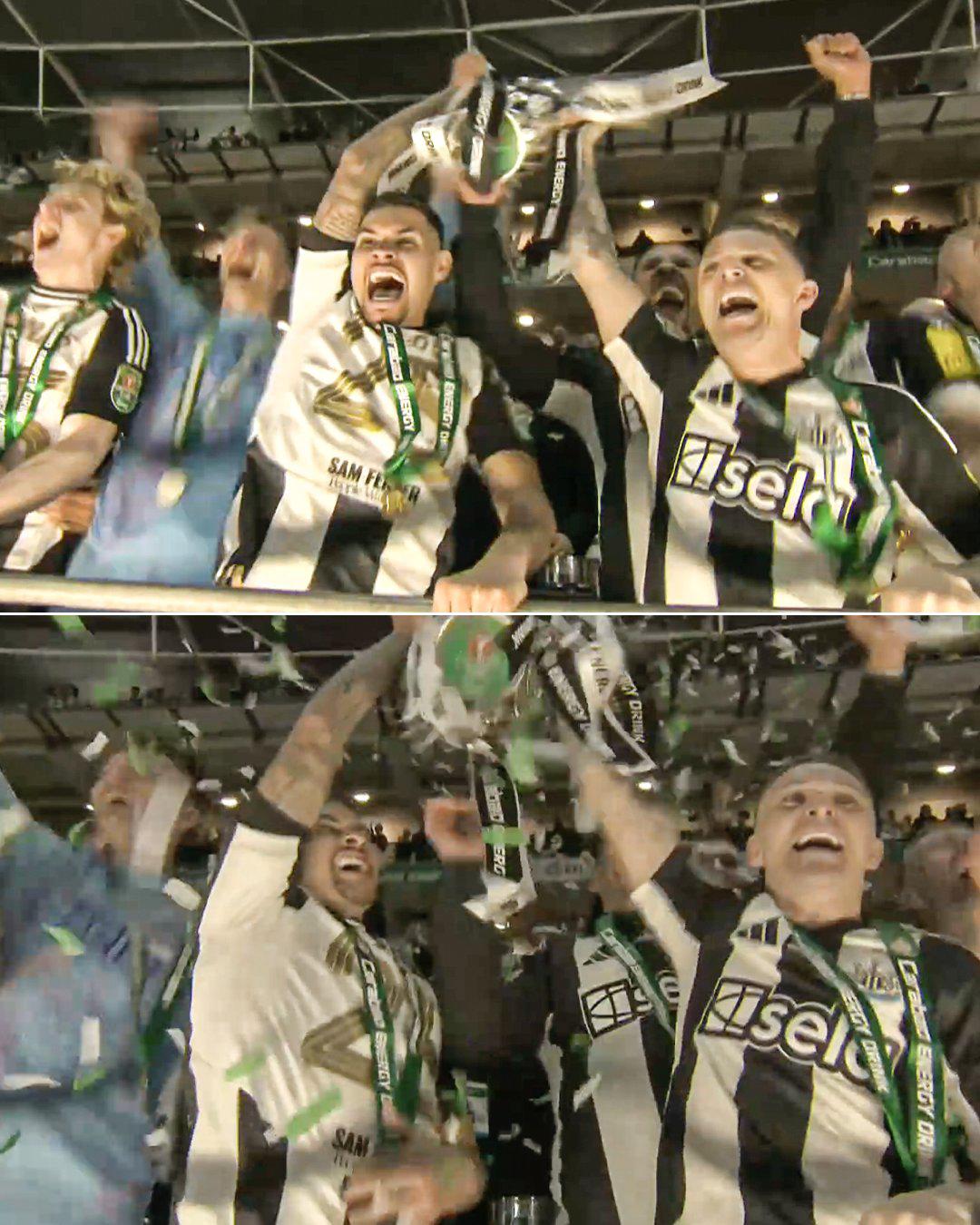 Así se festeja un título después de 70 años: los héroes del Newcastle y jugadores del Liverpool destrozados