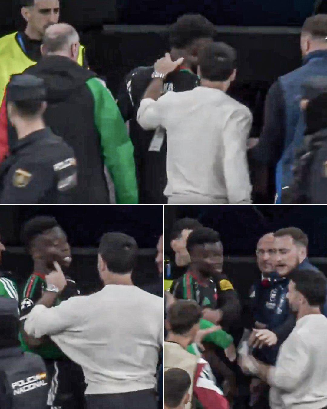 Saka les celebró en la cara, burla contra Bellingham y la polémica que Real Madrid nunca olvidará en Champions