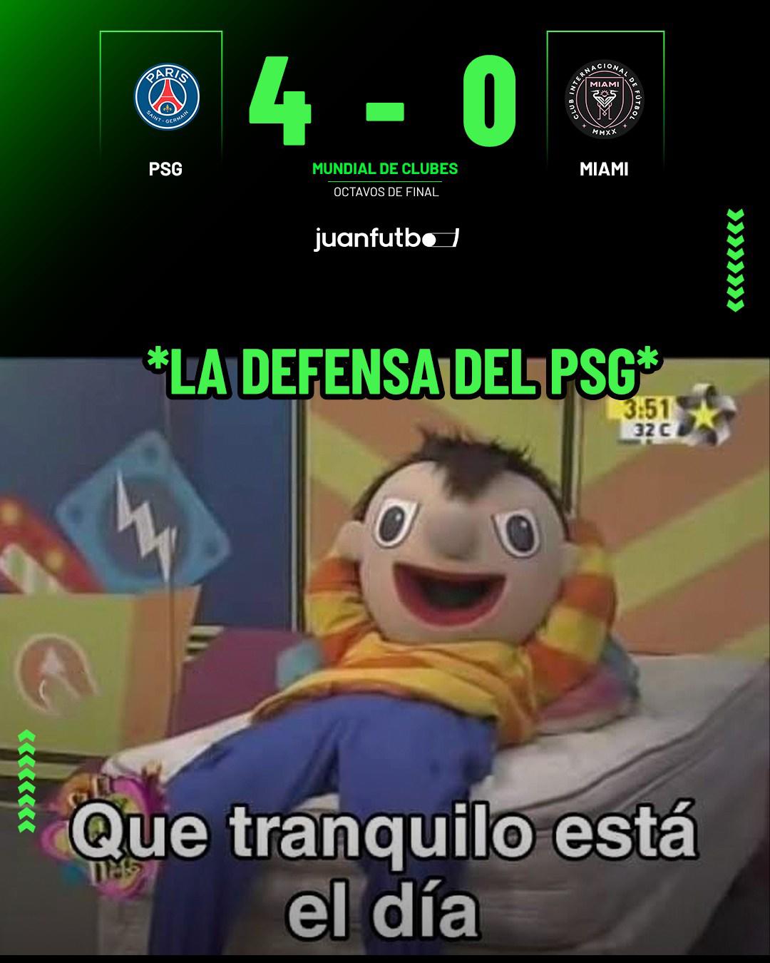 Memes destrozan a Messi por la paliza del PSG sobre Inter Miami en el Mundial de Clubes