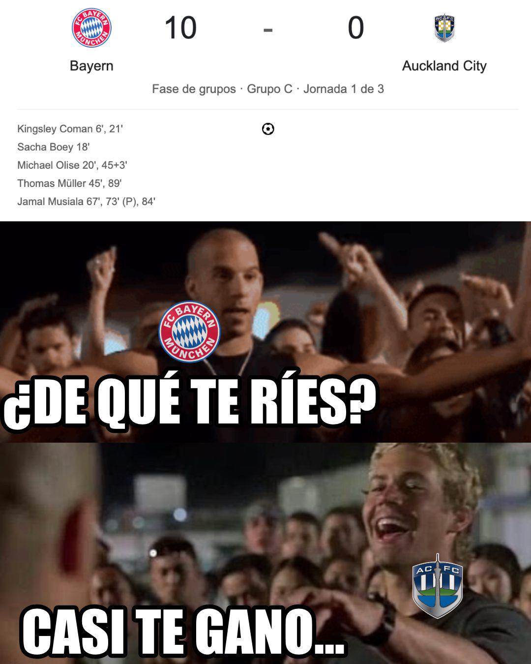 Bayern Múnich aplastó en el Mundial de Clubes y los memes se acuerdan del Barcelona