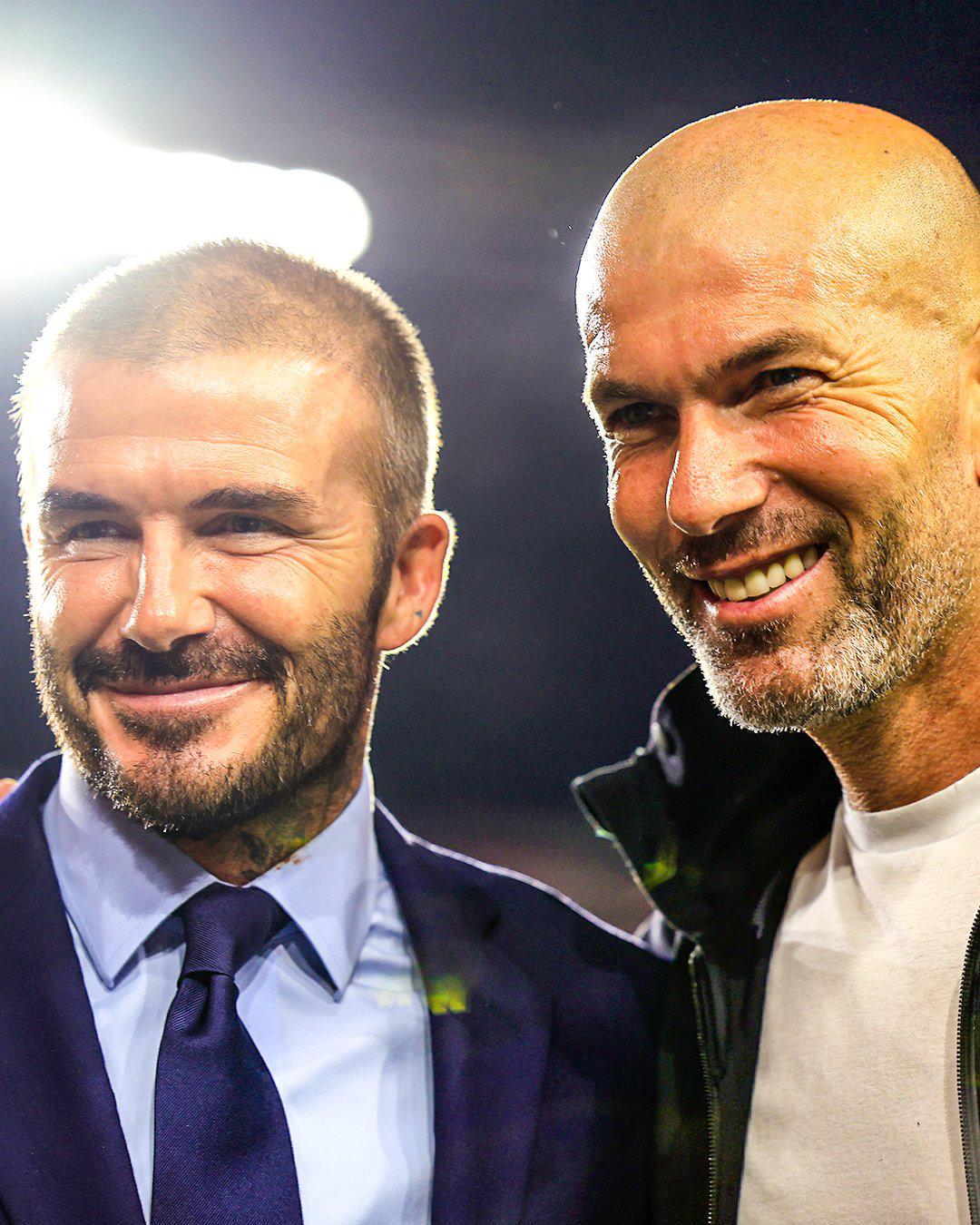 Zinedine Zidane está presente en el estadio del Inter Miami.