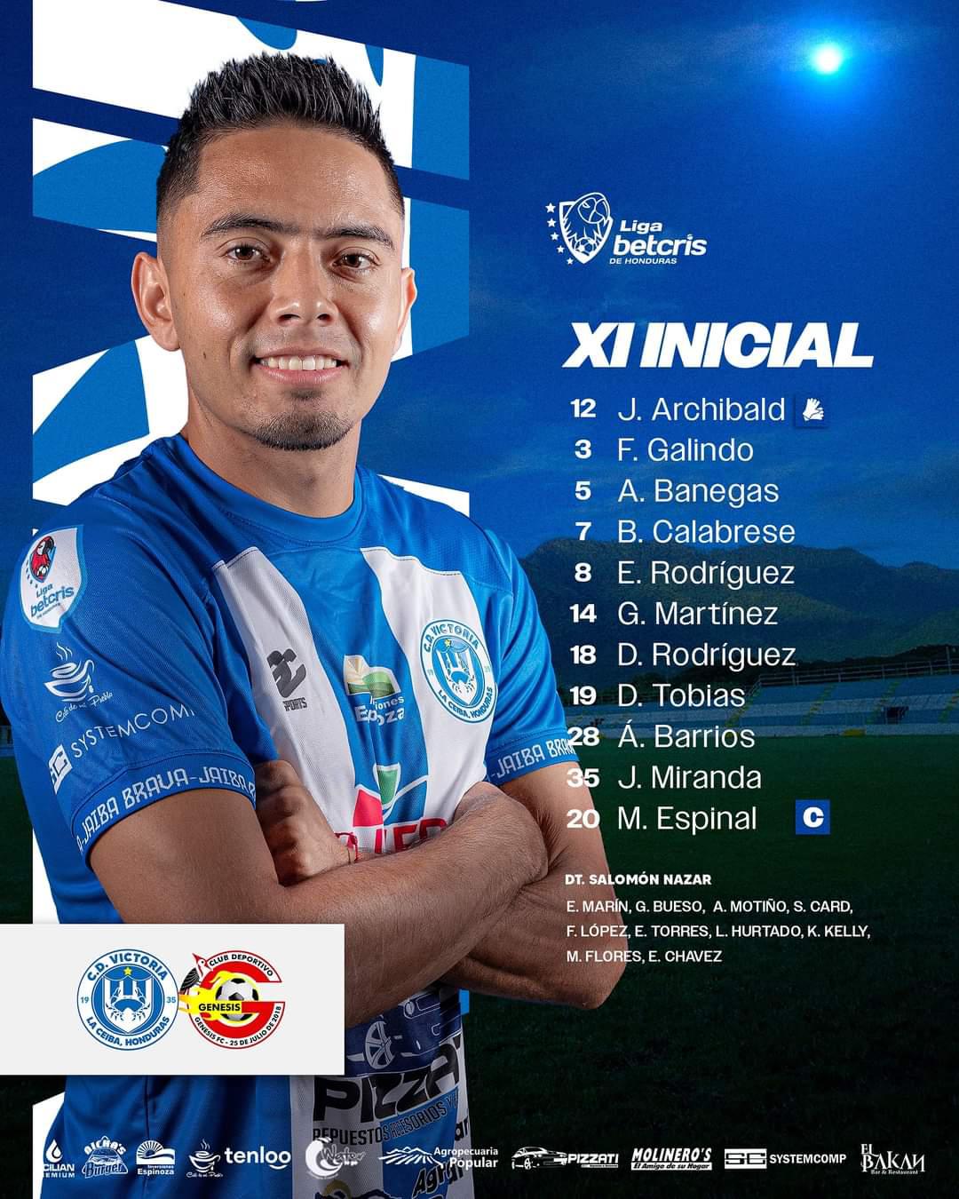 Victoria empató ante el Génesis en Olanchito y sigue en la zona roja del descenso en la Liga Nacional