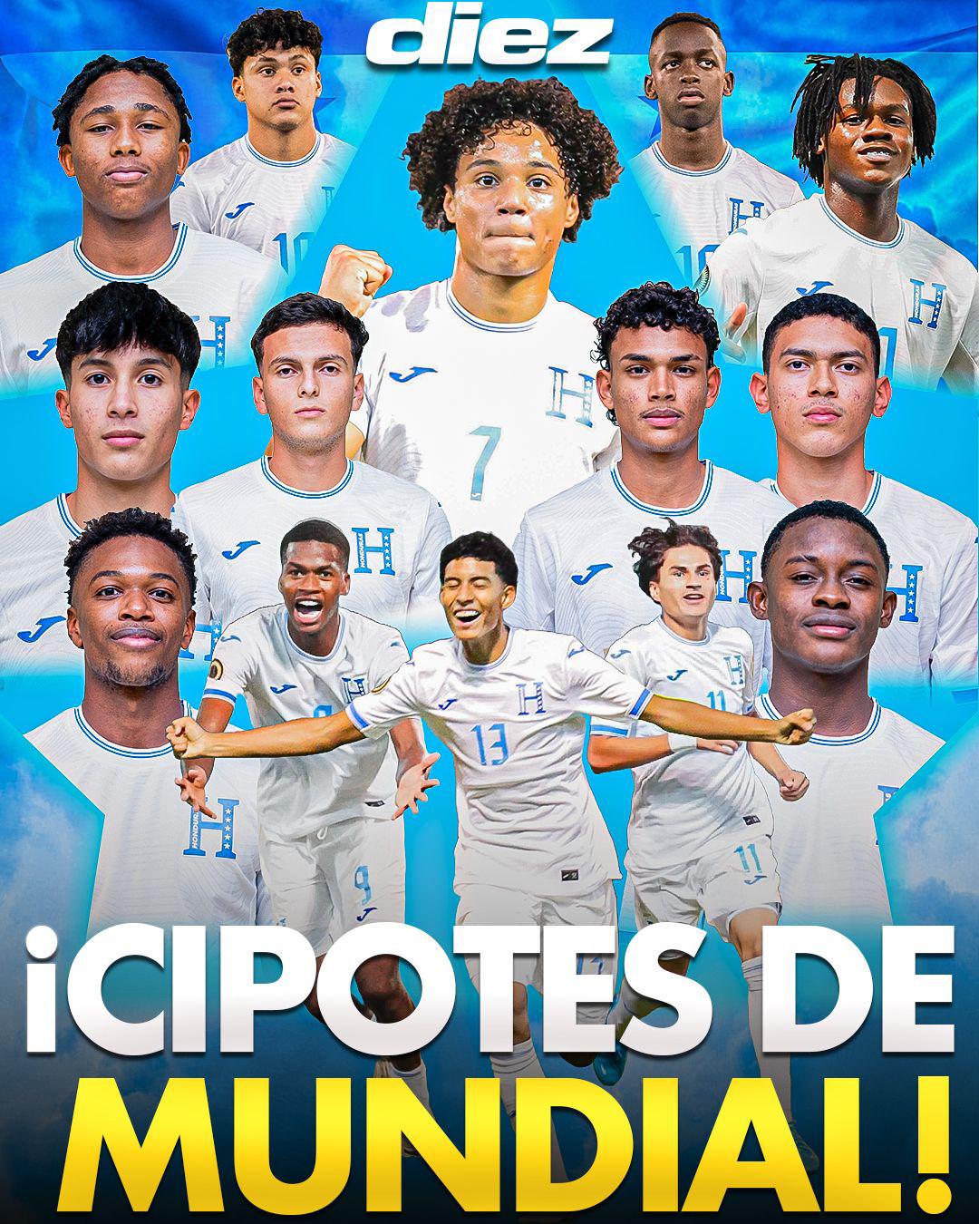 Honduras clasificó al Mundial Sub-17 QATAR 2025. DISEÑO: Rigoberto Díaz.