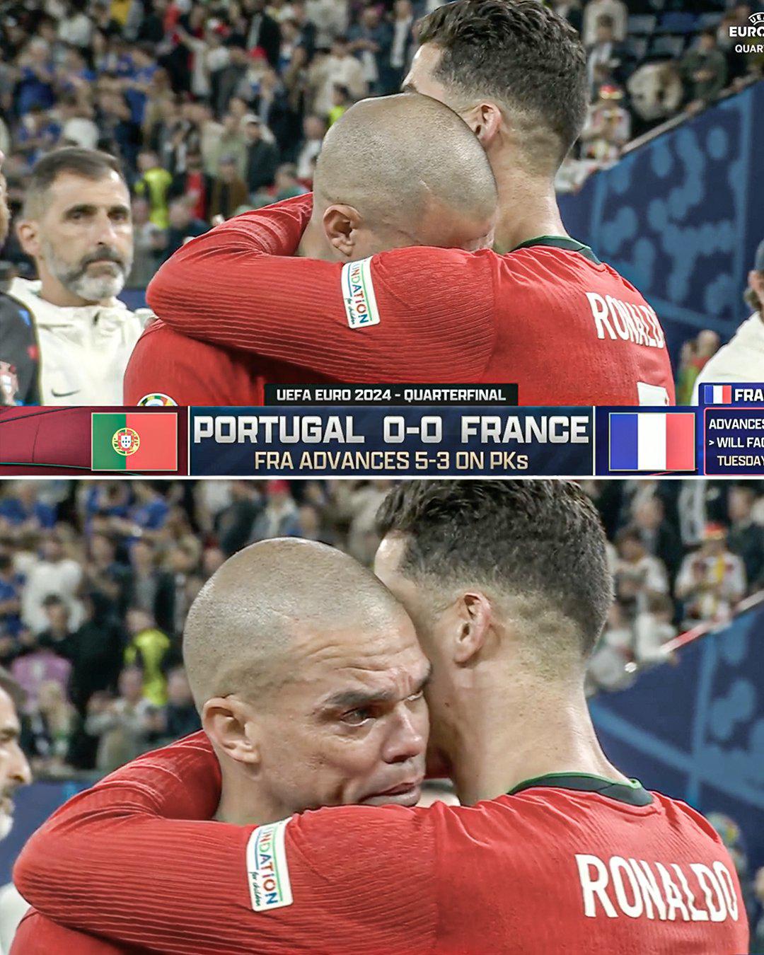 Triste gesto de Cristiano con Pepe, el señalado de Portugal - Francia y el motivo por el que Mbappé salió de la Eurocopa