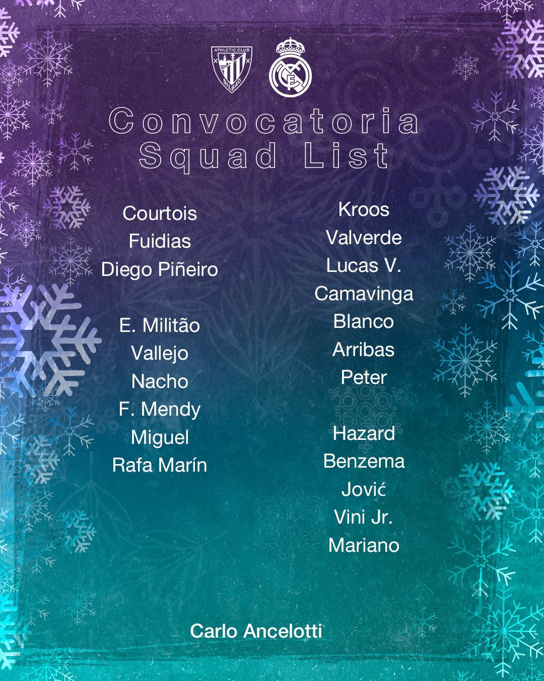 11 bajas confirmadas: La modificada alineación del Real Madrid vs Athletic; Ancelotti obligado a hacer cambios para ganar