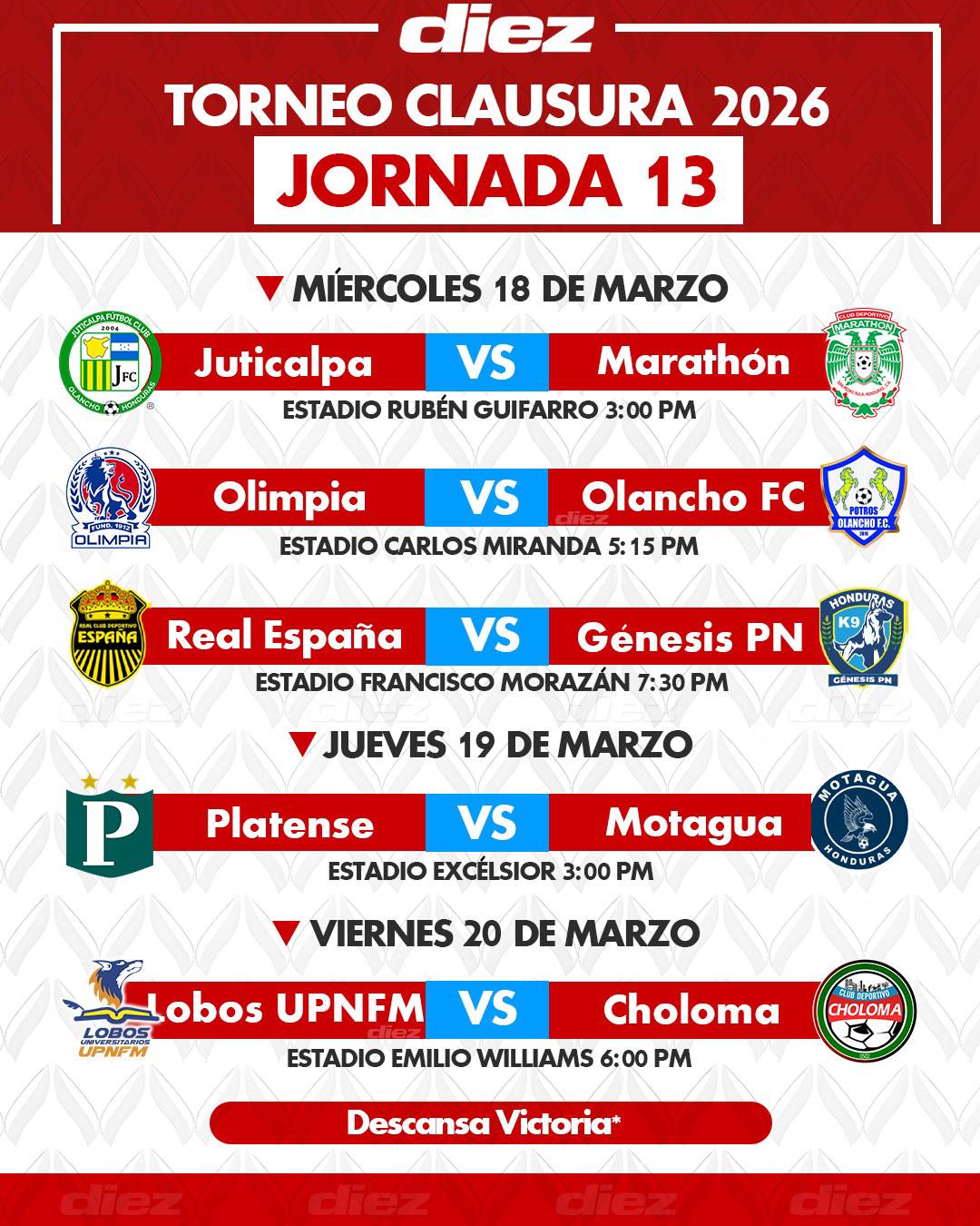 La última jornada sin el FVS VAR: hoy arranca la fecha 13 del Clausura y Olimpia cambia de estadio