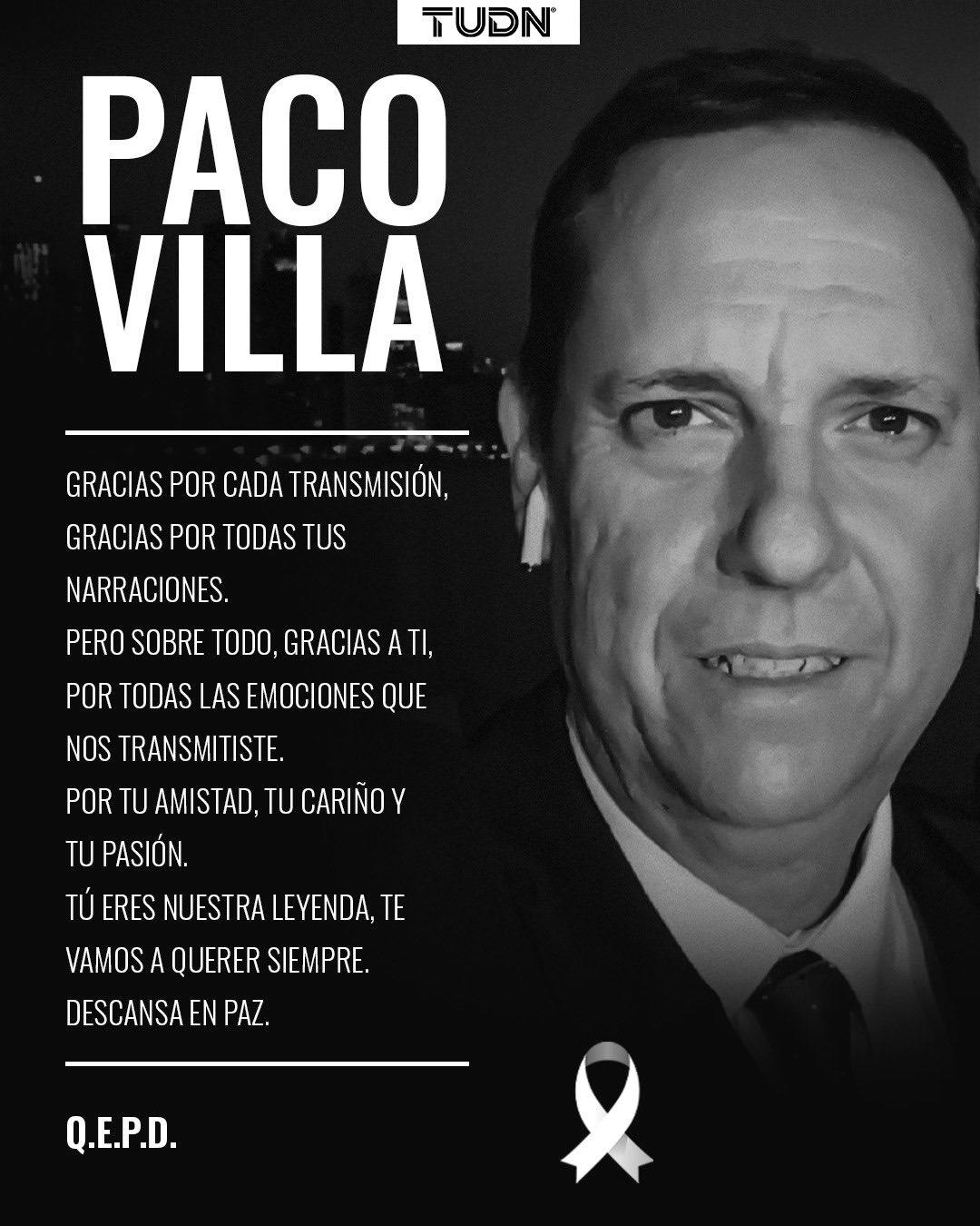 ¿De qué murió Paco Villa, famoso relator deportivo del fútbol mexicano? Su fallecimiento causa conmoción en Cruz Azul