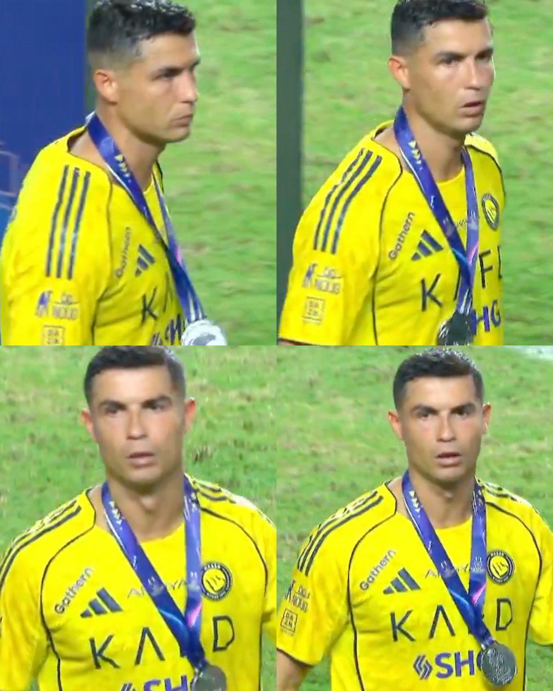 El gesto de Cristiano Ronaldo con sus compañeros y la amargura tras perder otro título con Al Nassr