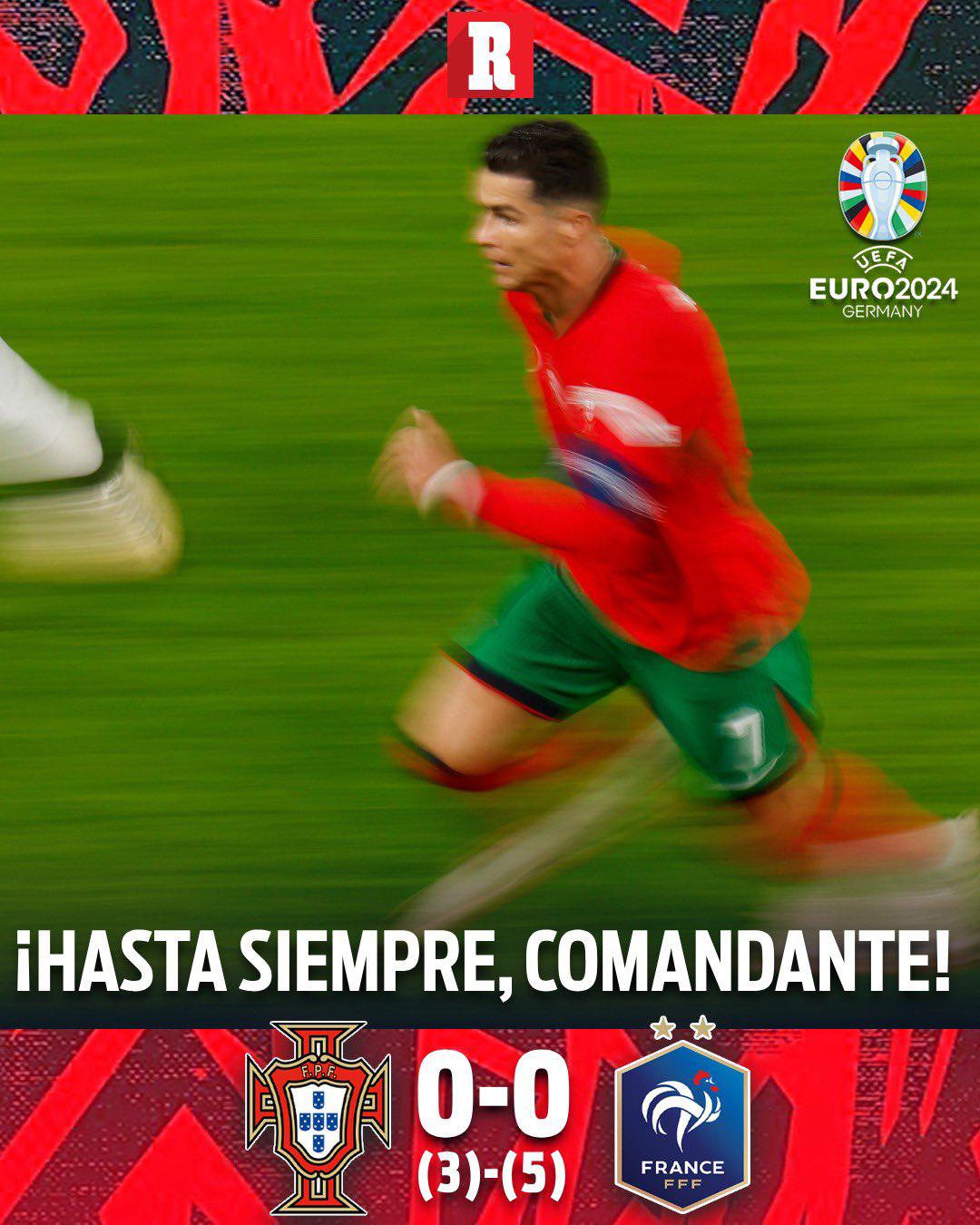 Cristiano Ronaldo se despide de la Eurocopa y así reacciona la prensa tras el Portugal-Francia: “Nada que demostrar a nadie”