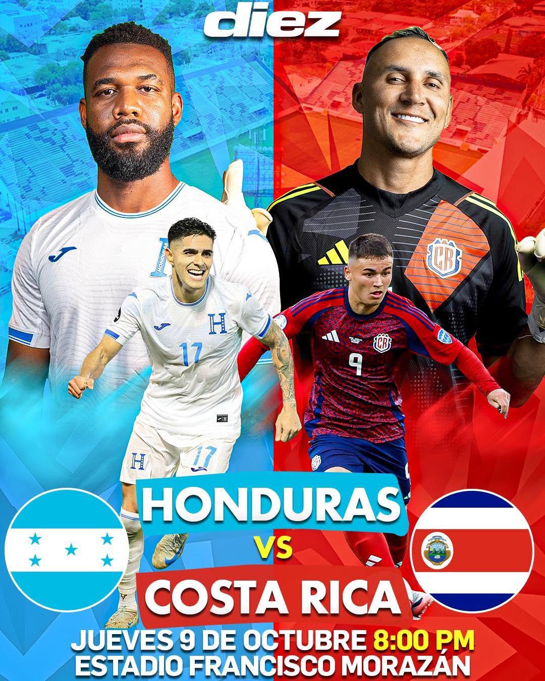 ¡Dos sorpresas! Honduras y su alineación para derribar a Costa Rica; el 11 con el que Rueda sorprenderá al Piojo Herrera