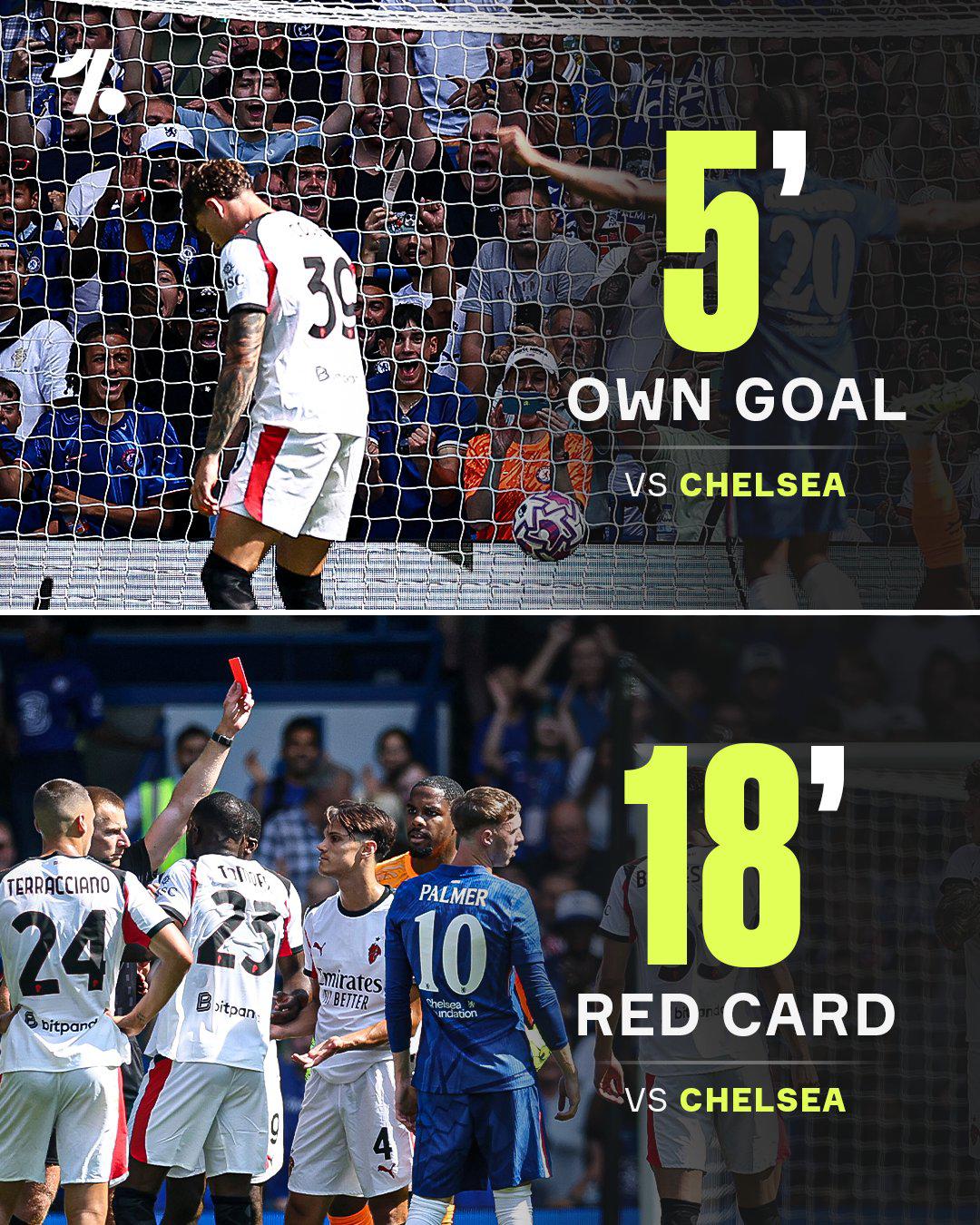 El amargo debut de Modric con el Milan: goleados por el Chelsea y el jugador que se quedó con su camiseta