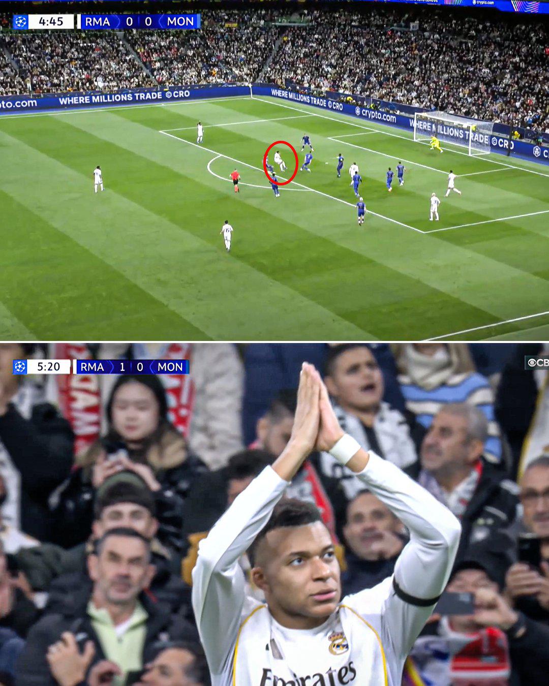 Jugador del Madrid devuelve burla a los hinchas, Vinicius silencia al Bernabéu y Real Madrid no tuvo piedad con Mónaco