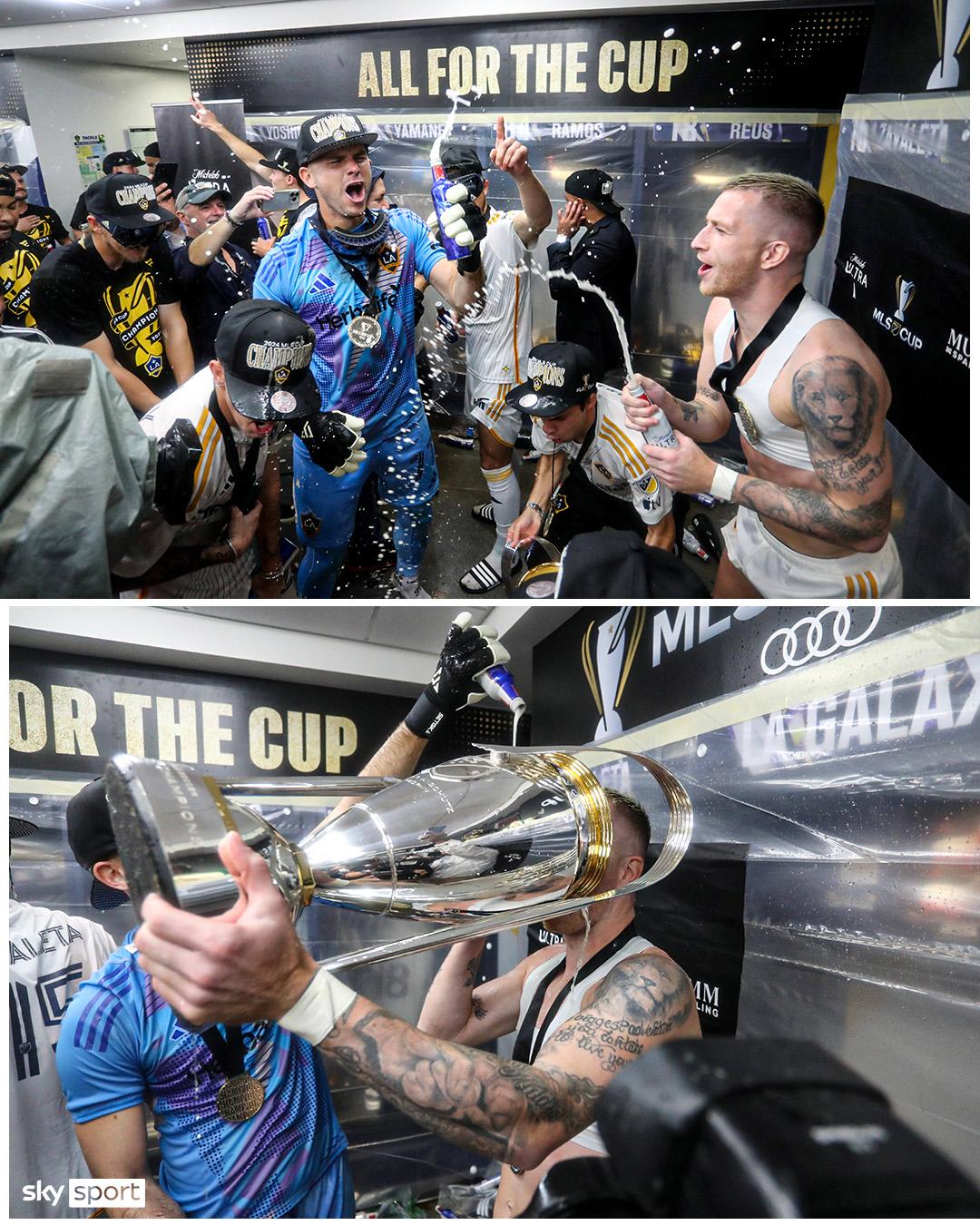 Marco Reus por fin rompe su maldición: ganó su primera liga con el Galaxy en la MLS y el festejo con Riqui Puig