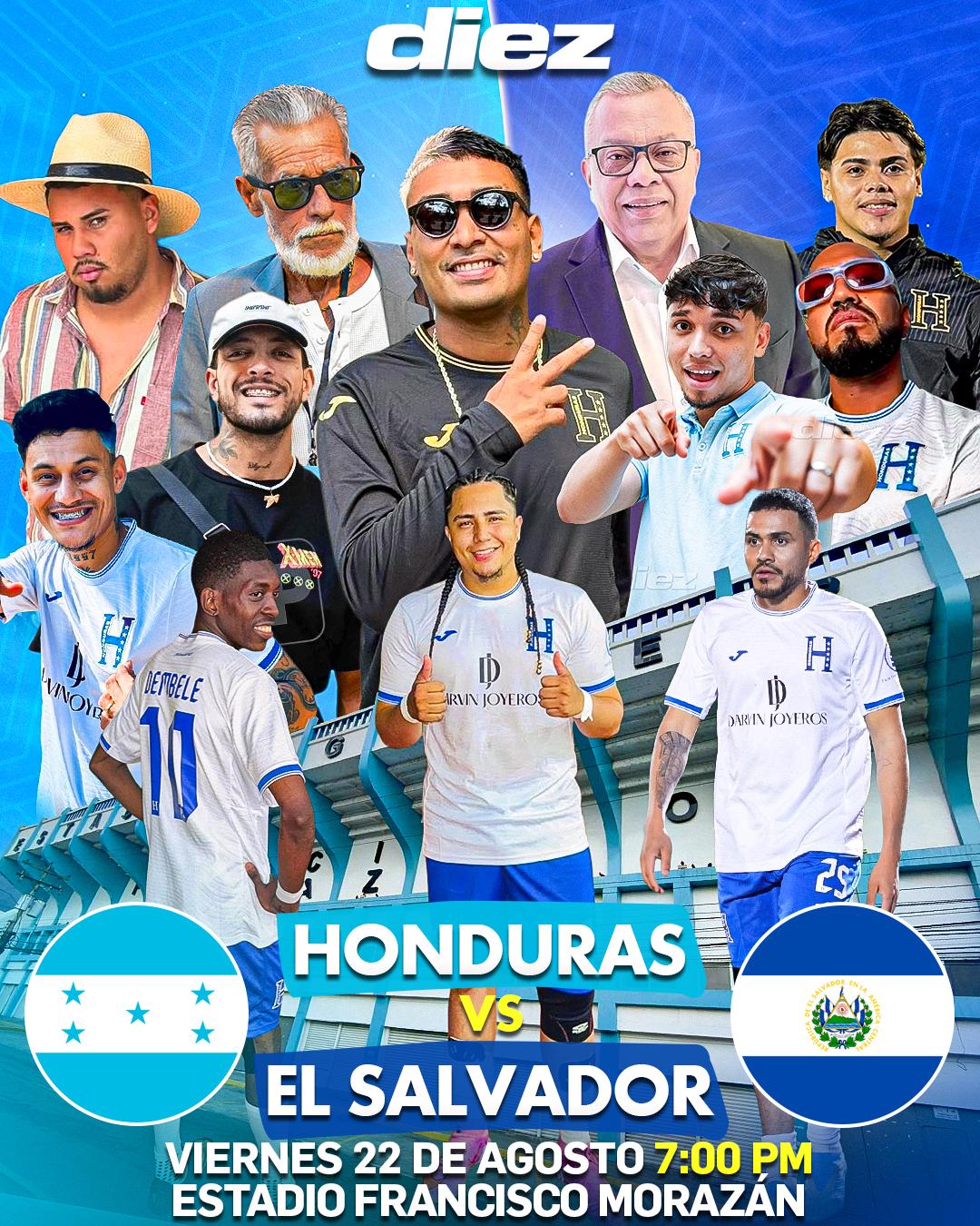 Los tiktokers de Honduras se miden contra El Salvador en el Estadio Morazán por el duelo de vuelta.