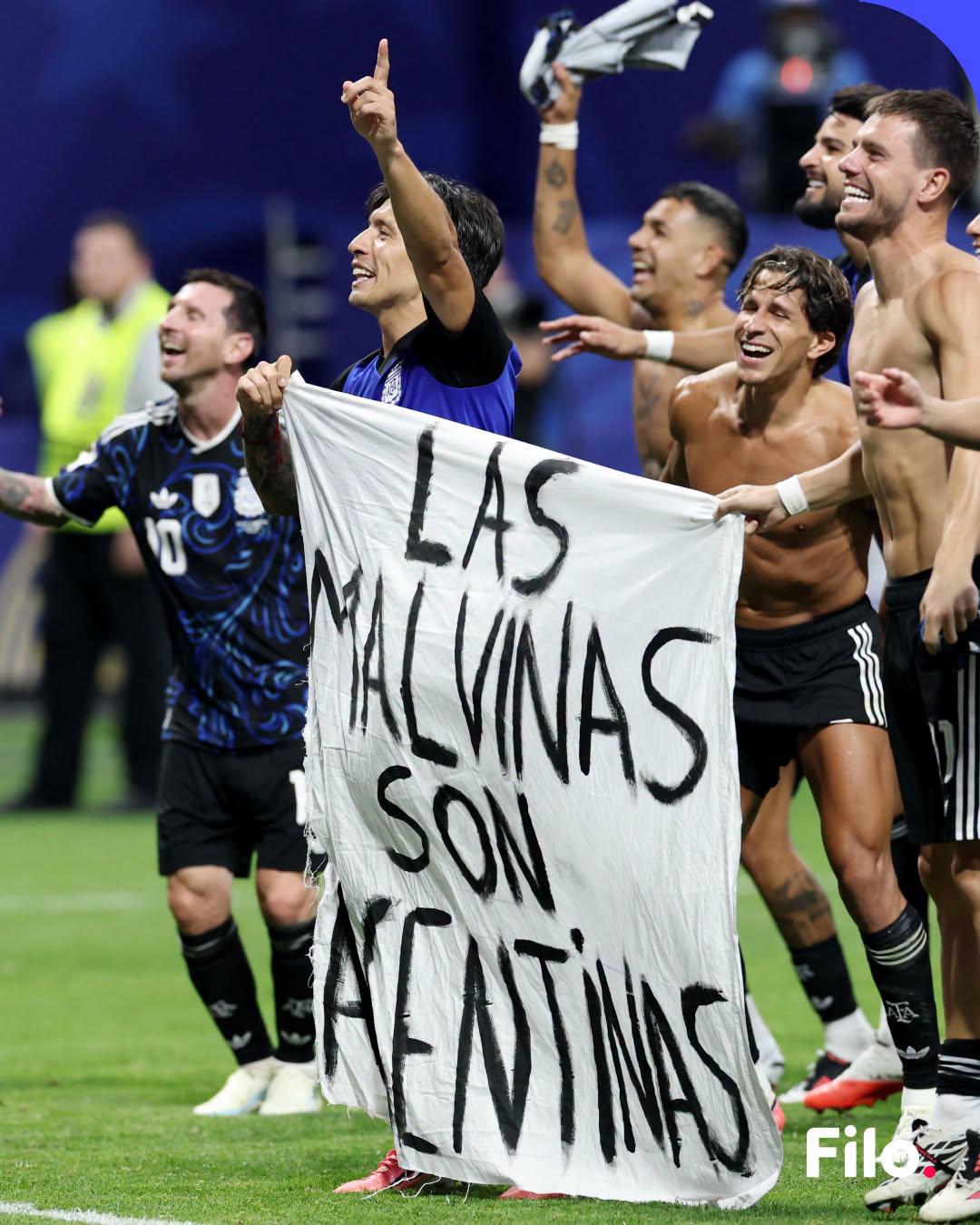 La  Polémica manta de Argentina en la cara de los ingleses y el castigo de FIFA