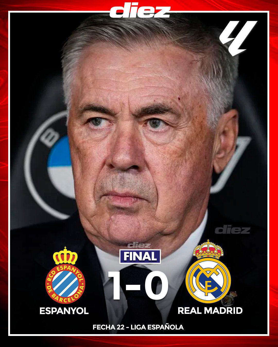 “Terrorífico arbitraje” “ya se acabó el ciclo de Ancelotti”: la prensa reacciona a la roja no sacada en el Espanyol-Real Madrid