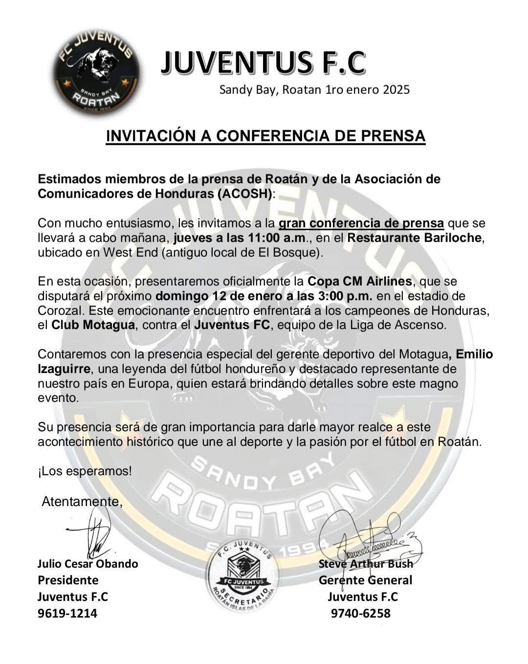 Motagua estrenará la corona de campeón tras confirmarse partido amistoso en la Isla de Roatán