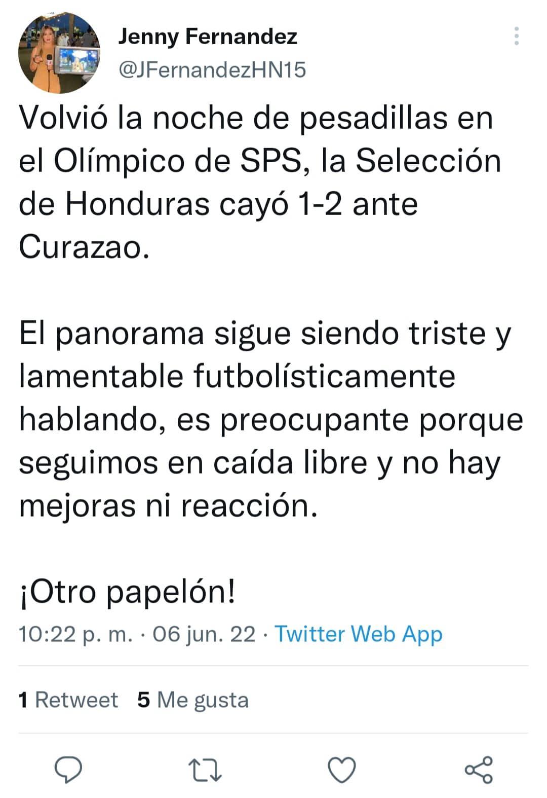 Periodistas estallan tras la humillante derrota de Honduras ante Curazao: “Indignación”, “dan pena” e “incapaces”