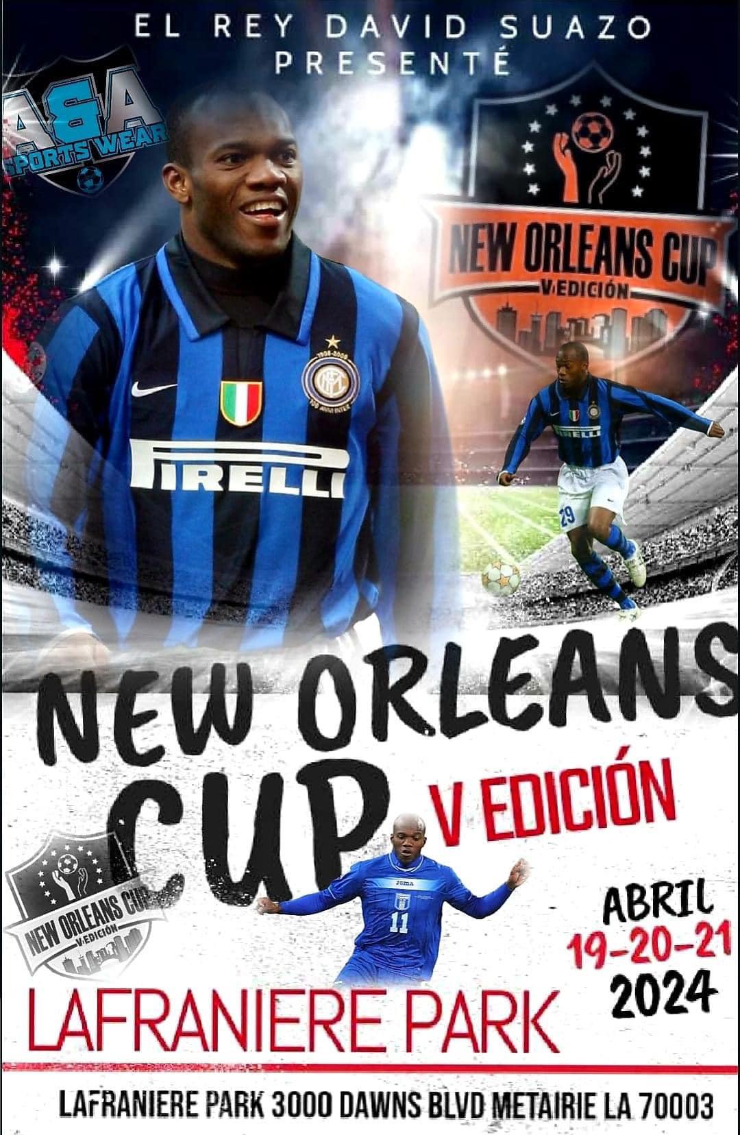 New Orleans se convertirá en la casa del fútbol con visitas de lujo: David Suazo, el Olimpia de Pedro Troglio y homenaje a Eulogio Palacios