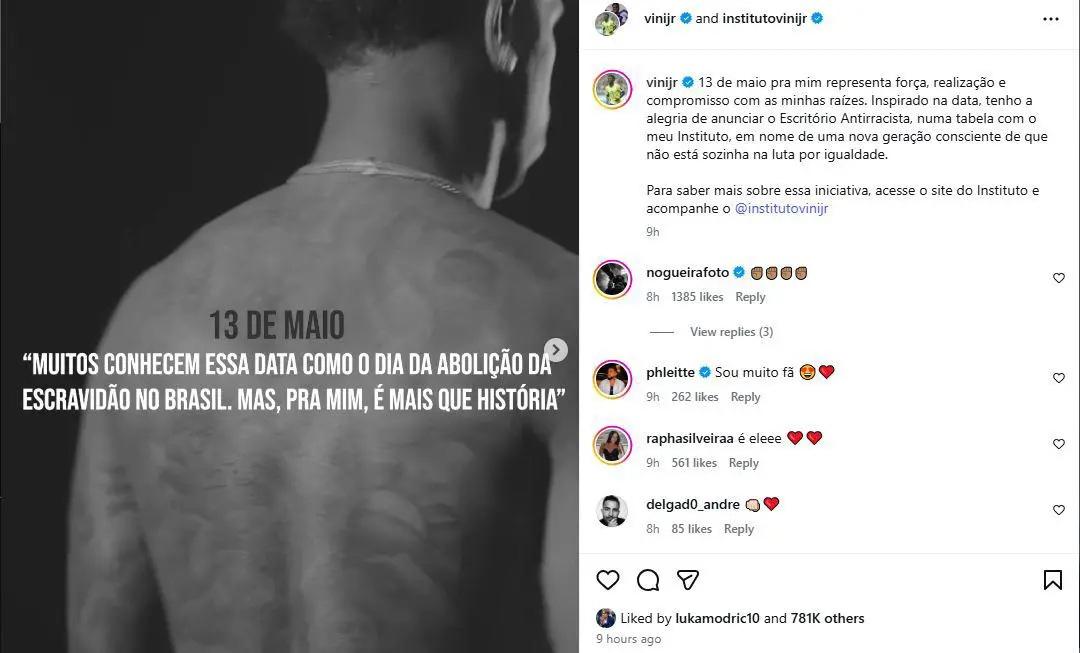 Vinicius se olvida del Real Madrid y hace el anuncio menos pensado