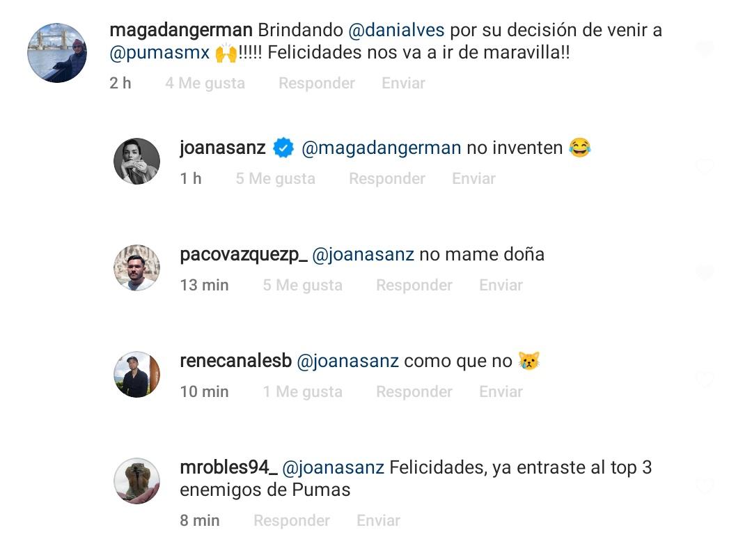 La imperdible reacción de la esposa de Dani Alves por el supuesto fichaje del brasileño con Pumas: ‘‘No inventen’’