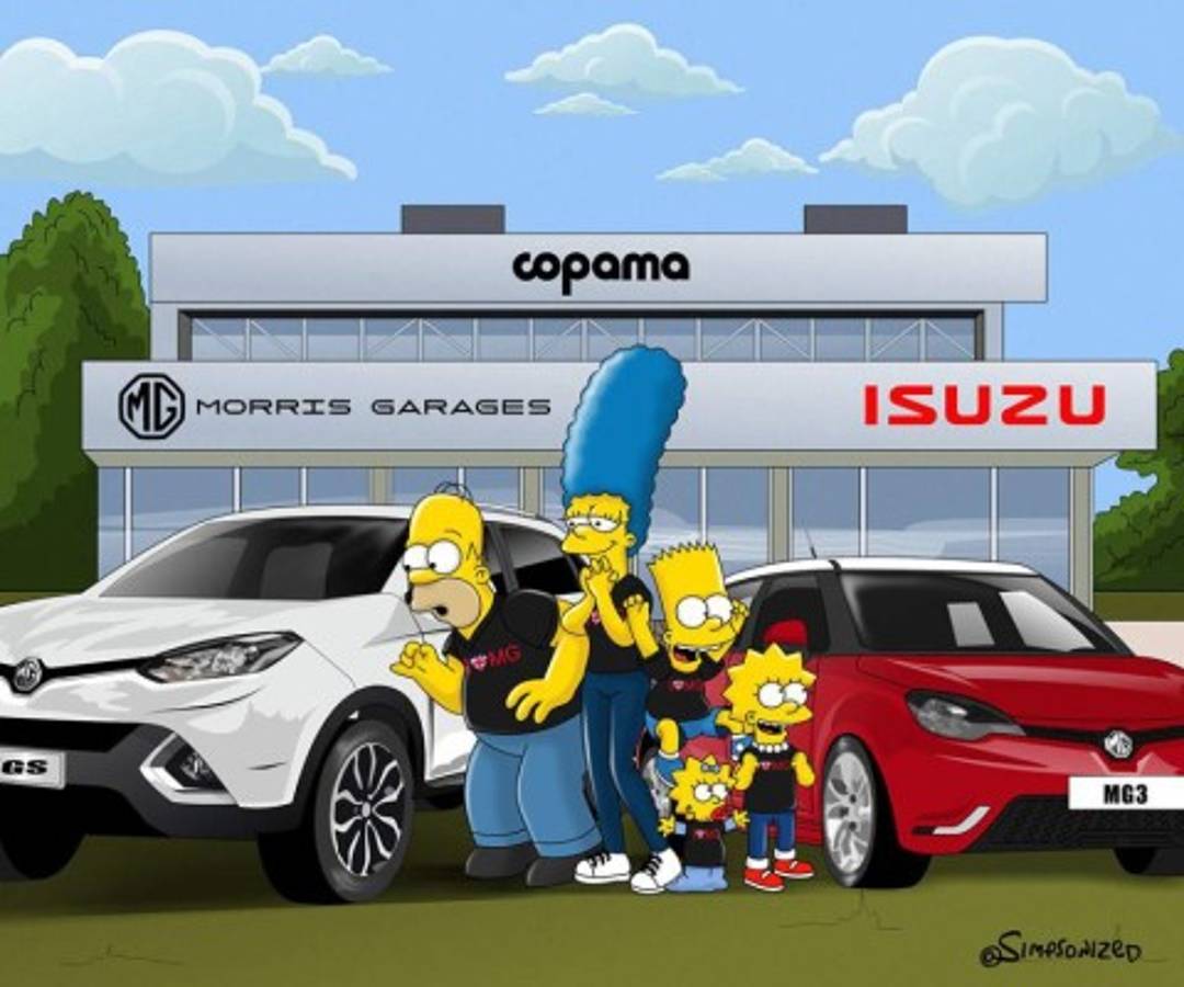 Así se verían Los Simpson en Costa Rica y Panamá. ¡Atención con Navas y Román!