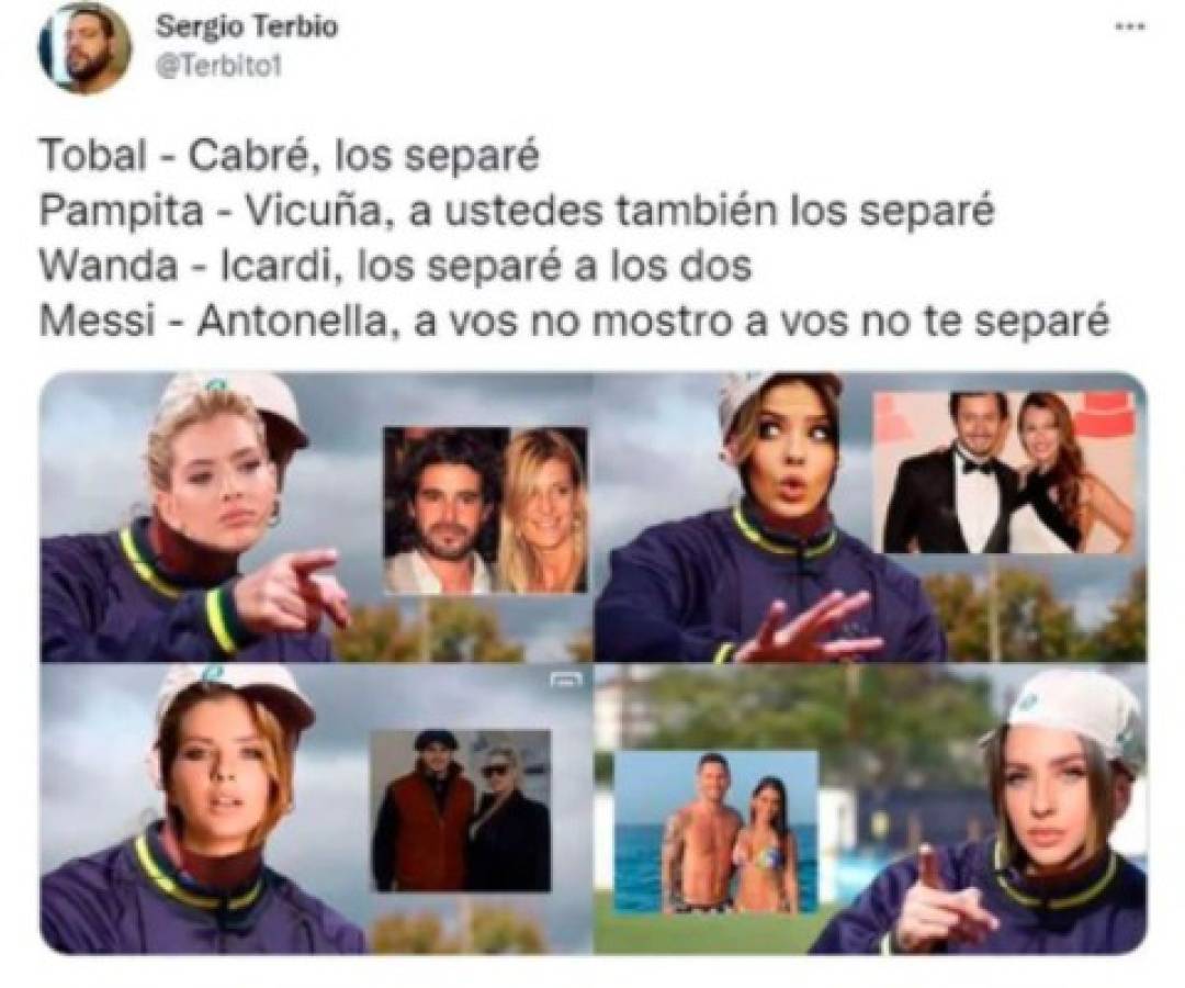 Messi y Antonella, protagonistas: Los nuevos memes que destruyen a China Suárez tras la separación de Wanda e Icardi