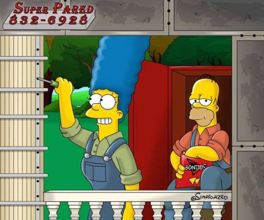 Así se verían Los Simpson en Costa Rica y Panamá. ¡Atención con Navas y Román!