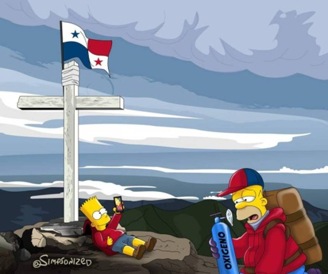 Así se verían Los Simpson en Costa Rica y Panamá. ¡Atención con Navas y Román!