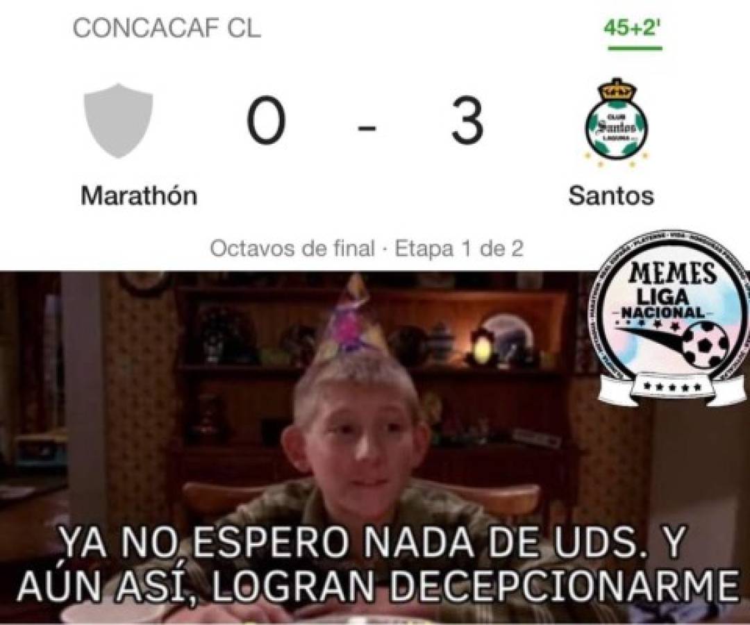 Los otros memes que no has visto y en donde destrozan al Marathón por derrota ante Santos