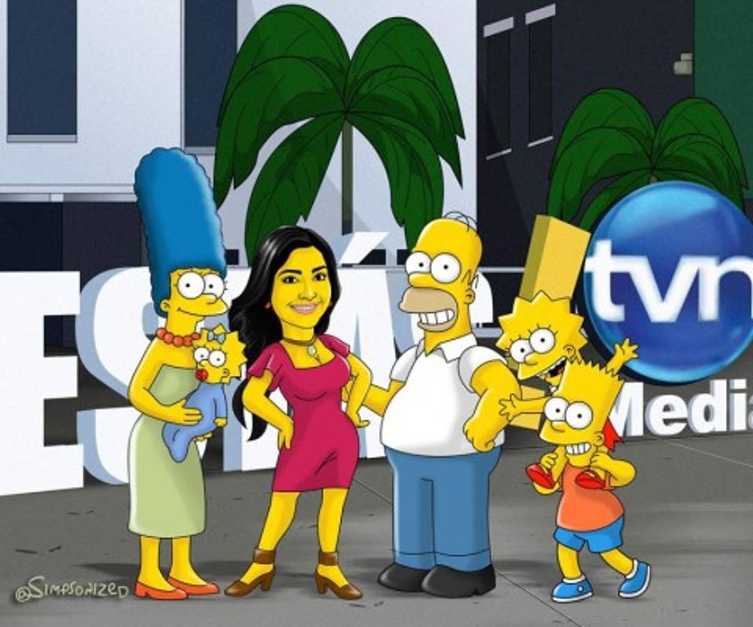 Así se verían Los Simpson en Costa Rica y Panamá. ¡Atención con Navas y Román!