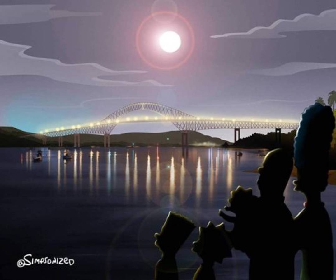 Así se verían Los Simpson en Costa Rica y Panamá. ¡Atención con Navas y Román!