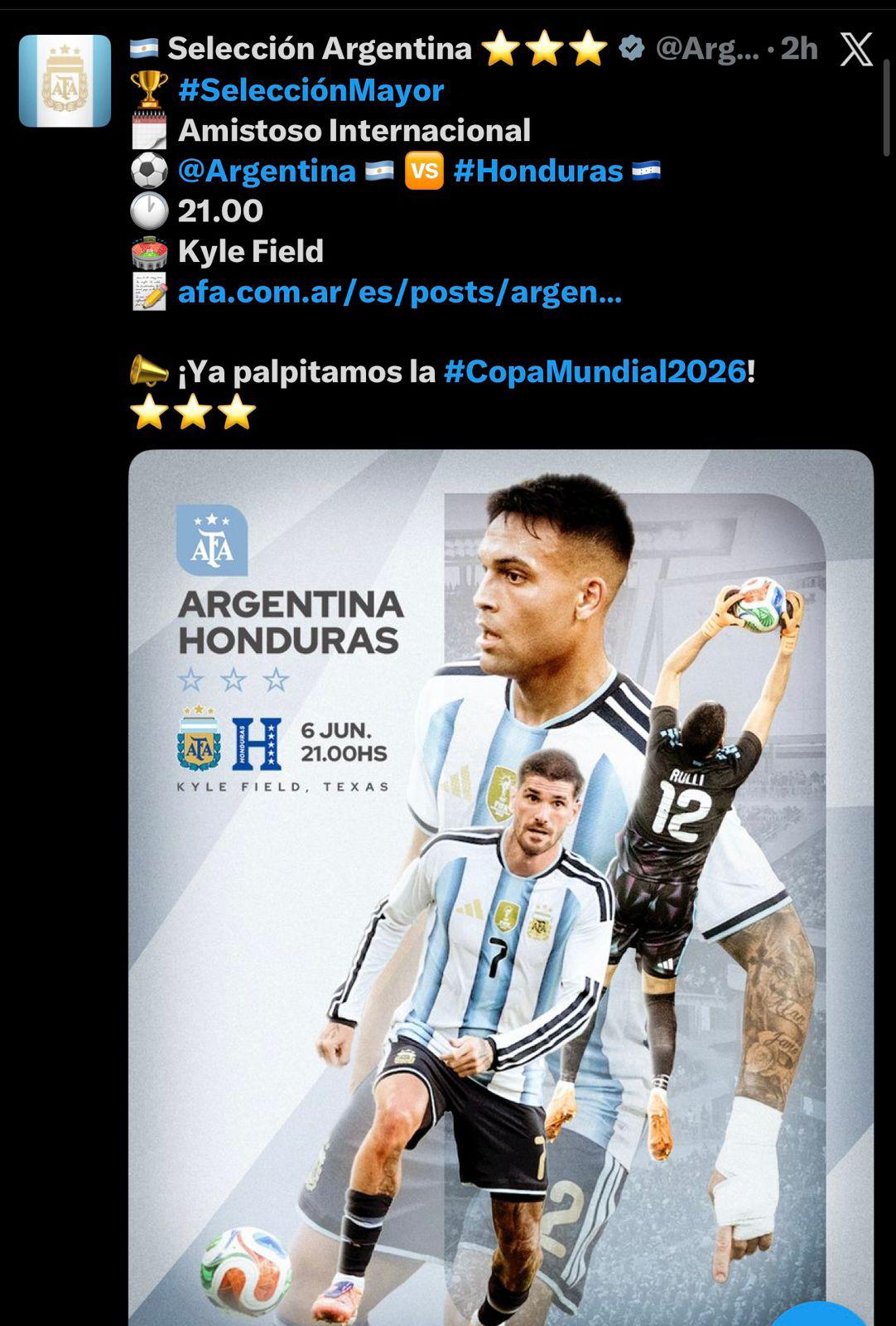 Prensa argentina reacciona al duelo ante Honduras y la sensible baja: Dominio amplio