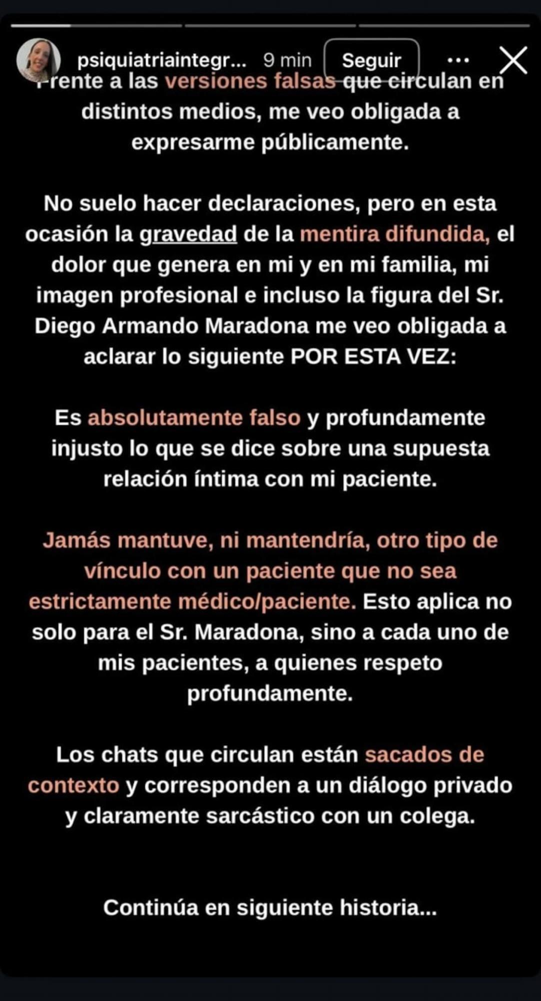 Hija de Maradona explota contra psiquiatra que cuidaba al Diego: se destapa lo que hizo antes de la muerte de la leyenda