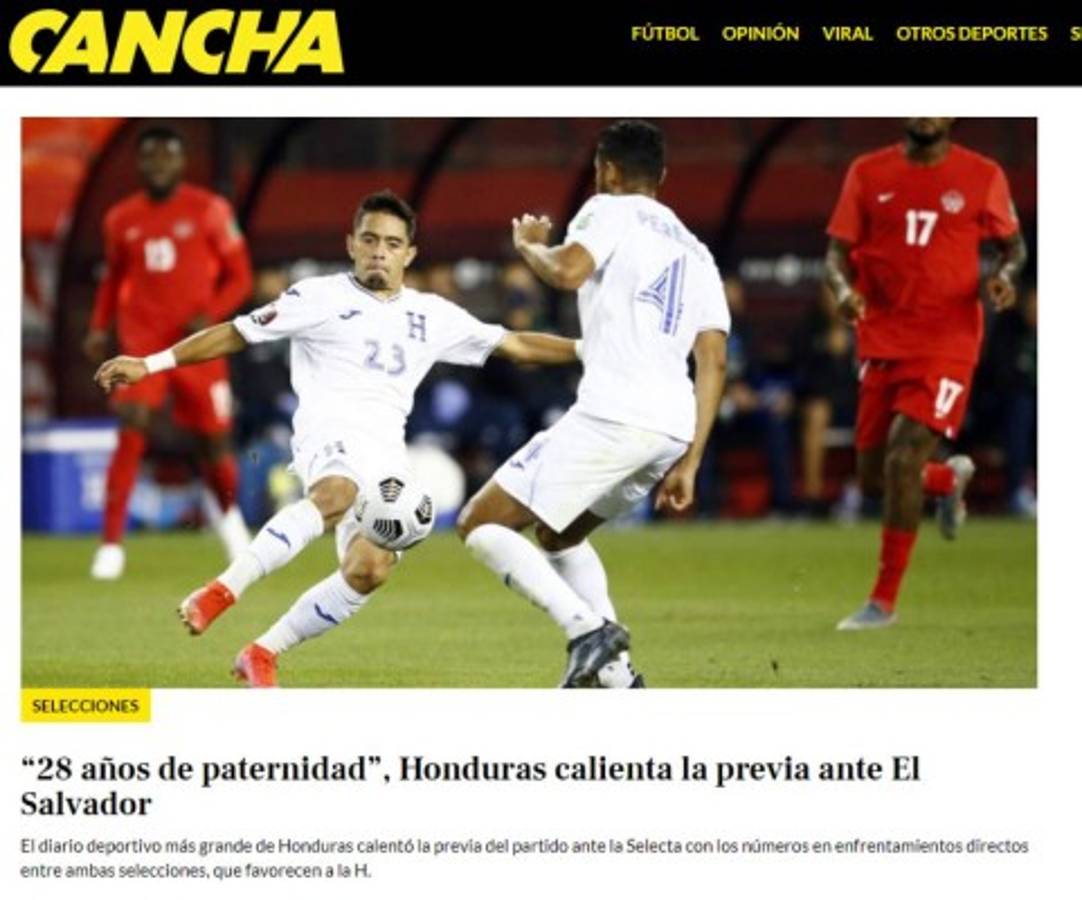 Paternidad catracha y piden a Honduras que deje el drama: lo que dice la prensa salvadoreña sobre el choque de esta tarde